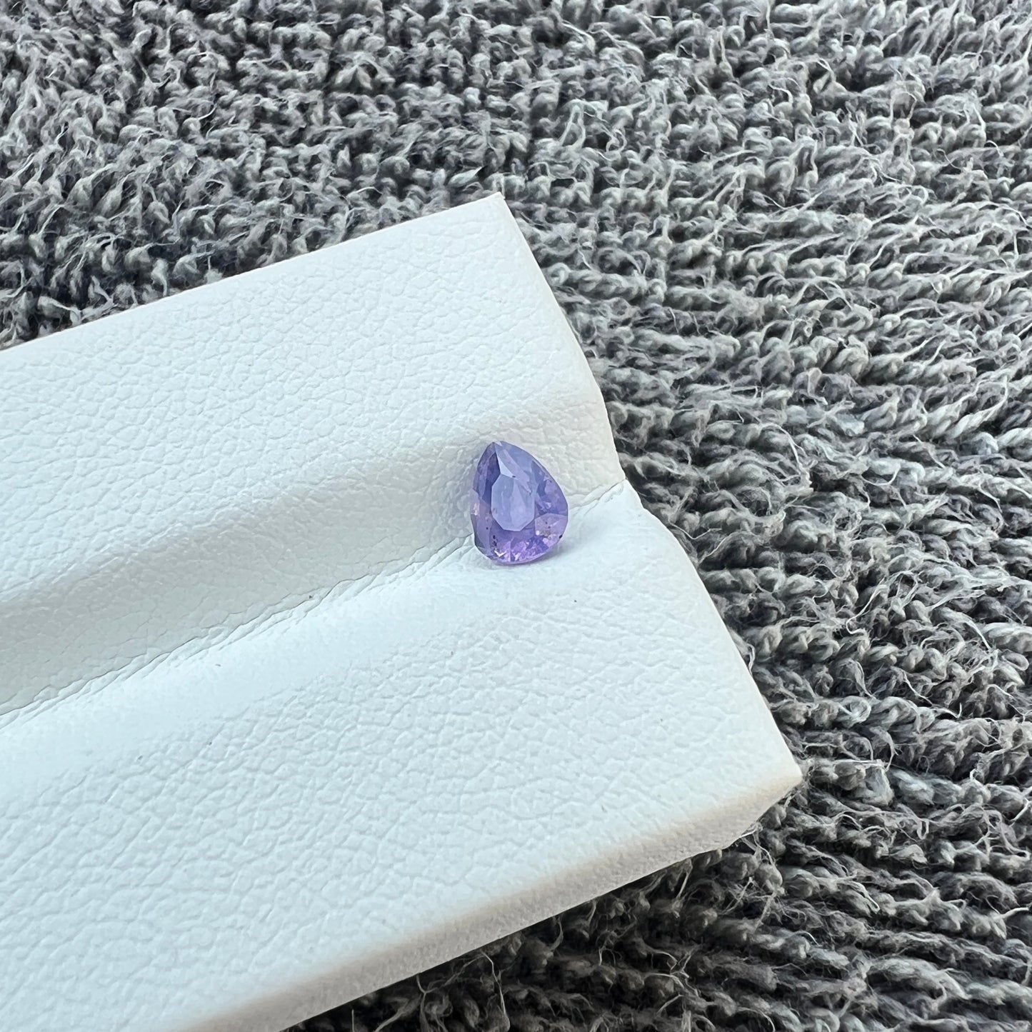 Opalescent purple Sapphire | Natural Sri lanka Ceylon Gemstone | Pear Shape