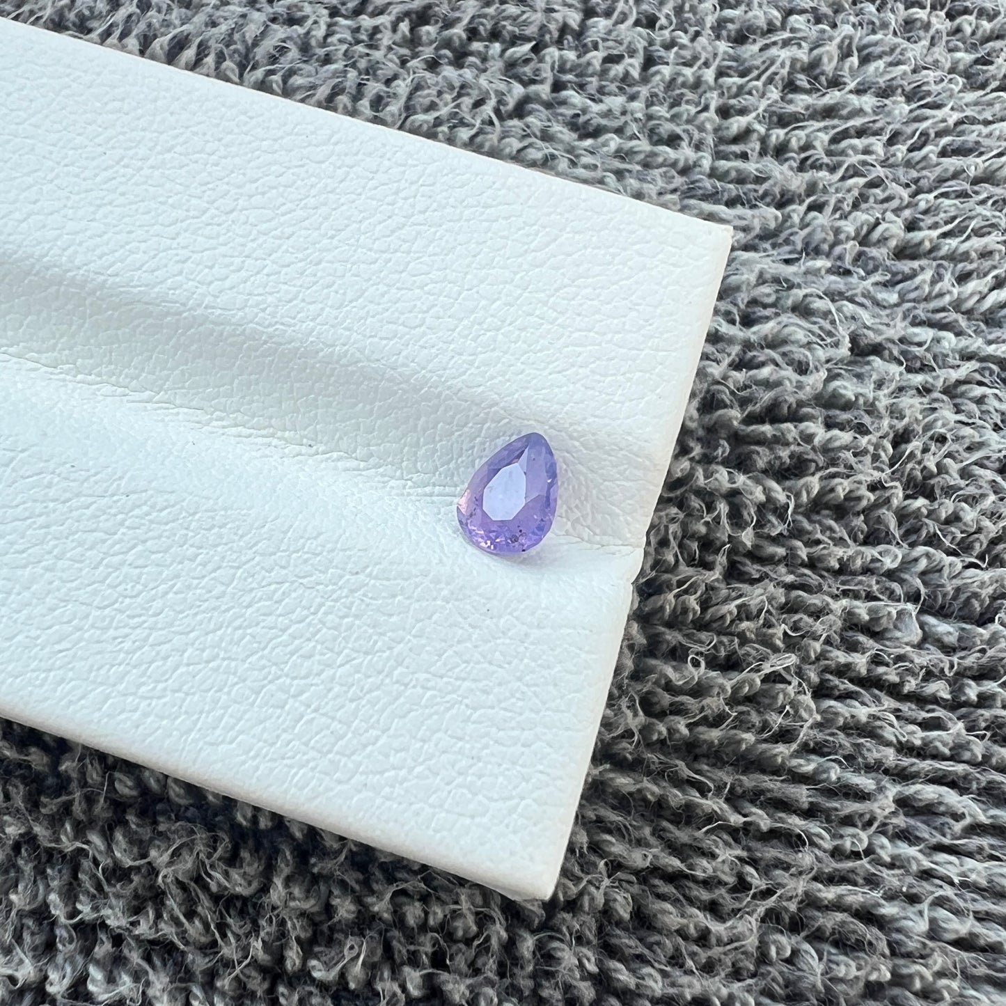 Opalescent purple Sapphire | Natural Sri lanka Ceylon Gemstone | Pear Shape