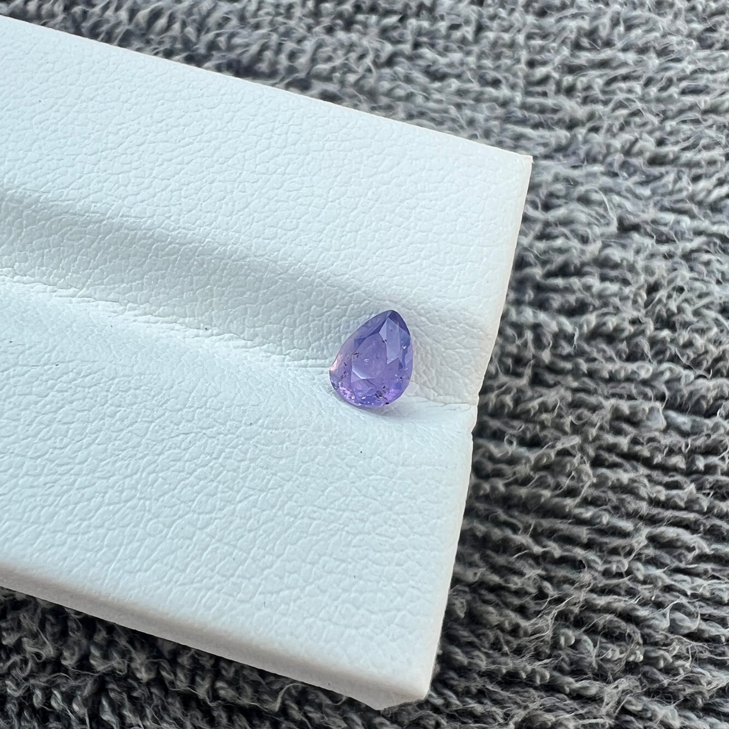 Opalescent purple Sapphire | Natural Sri lanka Ceylon Gemstone | Pear Shape