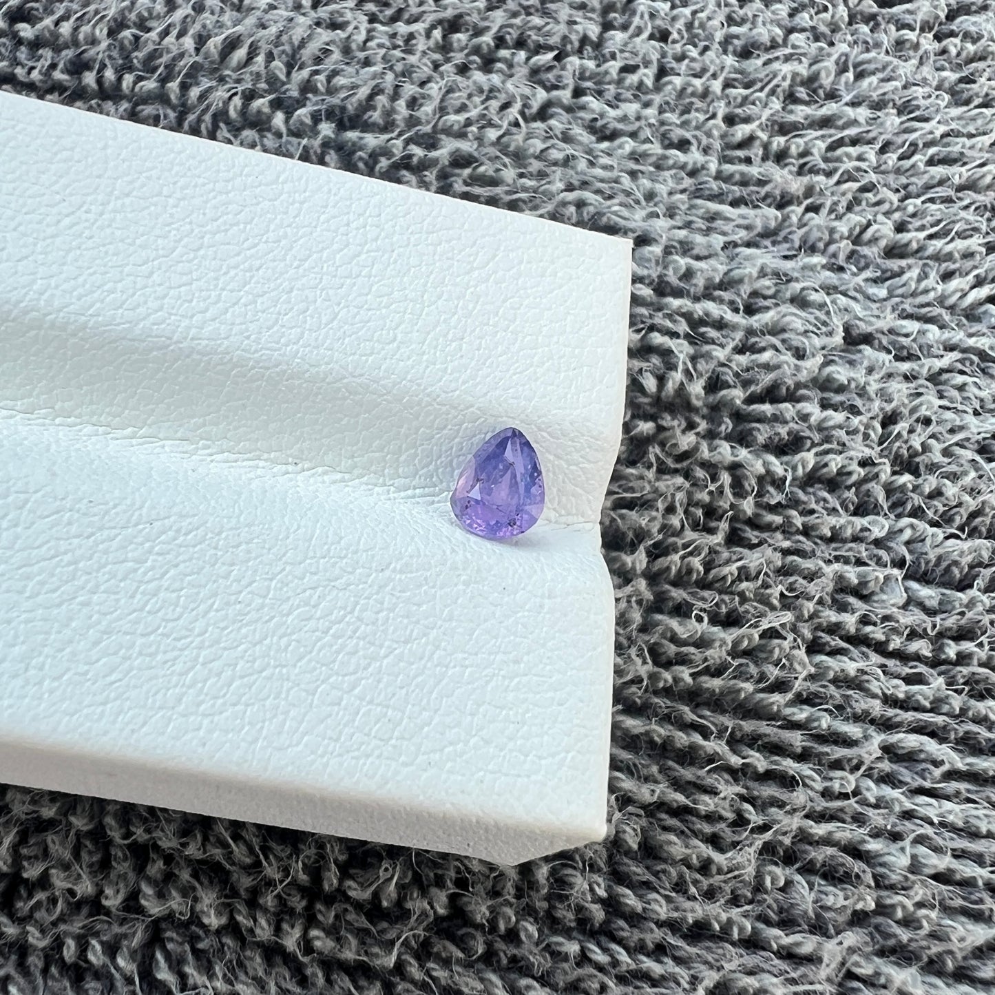 Opalescent purple Sapphire | Natural Sri lanka Ceylon Gemstone | Pear Shape