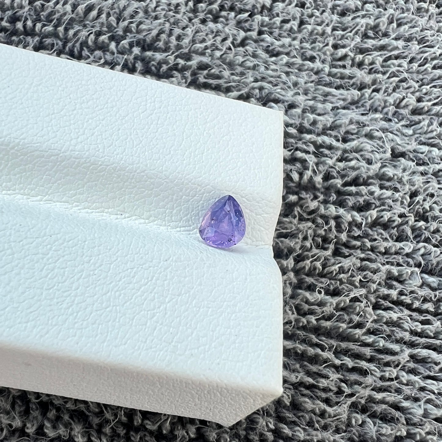 Opalescent purple Sapphire | Natural Sri lanka Ceylon Gemstone | Pear Shape