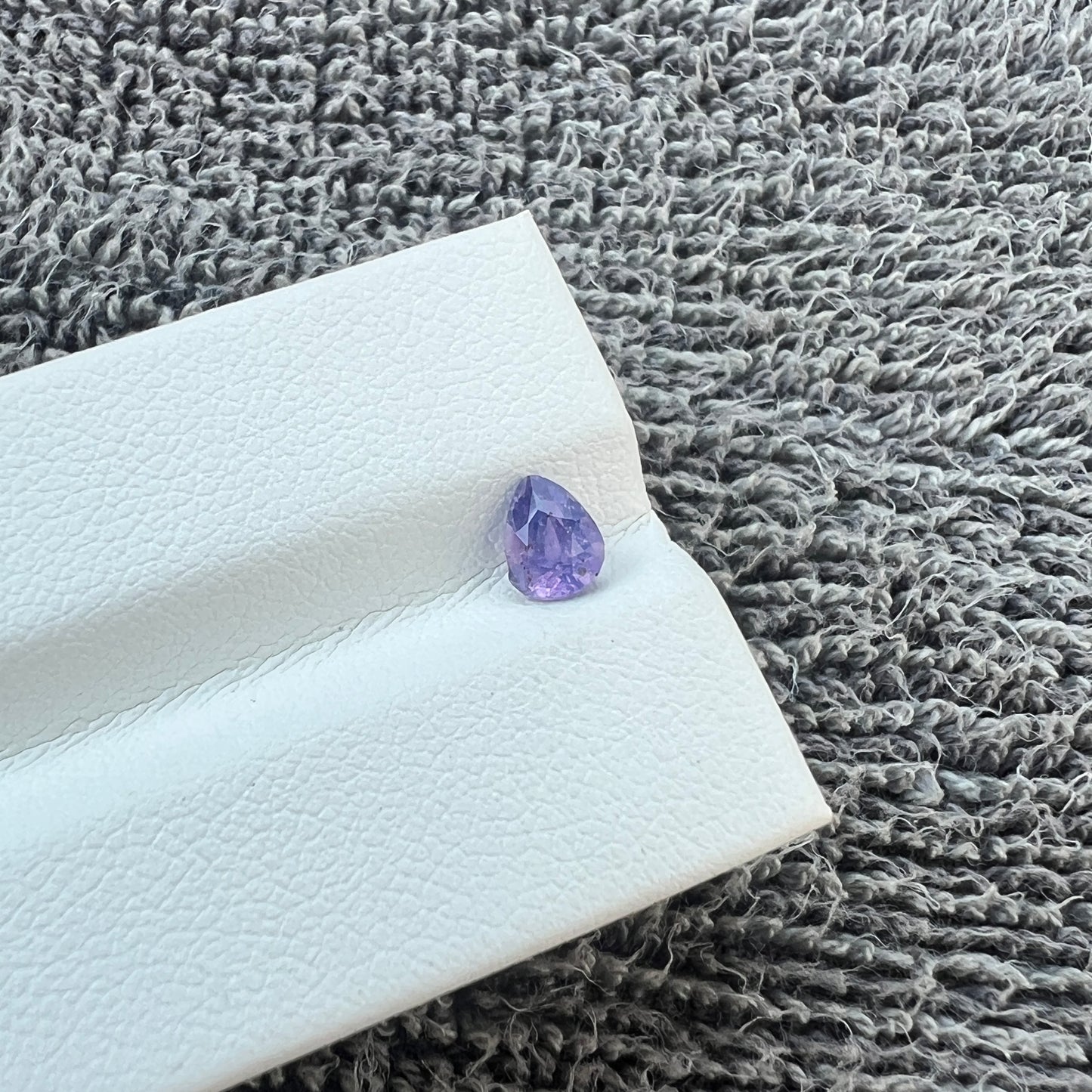 Opalescent purple Sapphire | Natural Sri lanka Ceylon Gemstone | Pear Shape