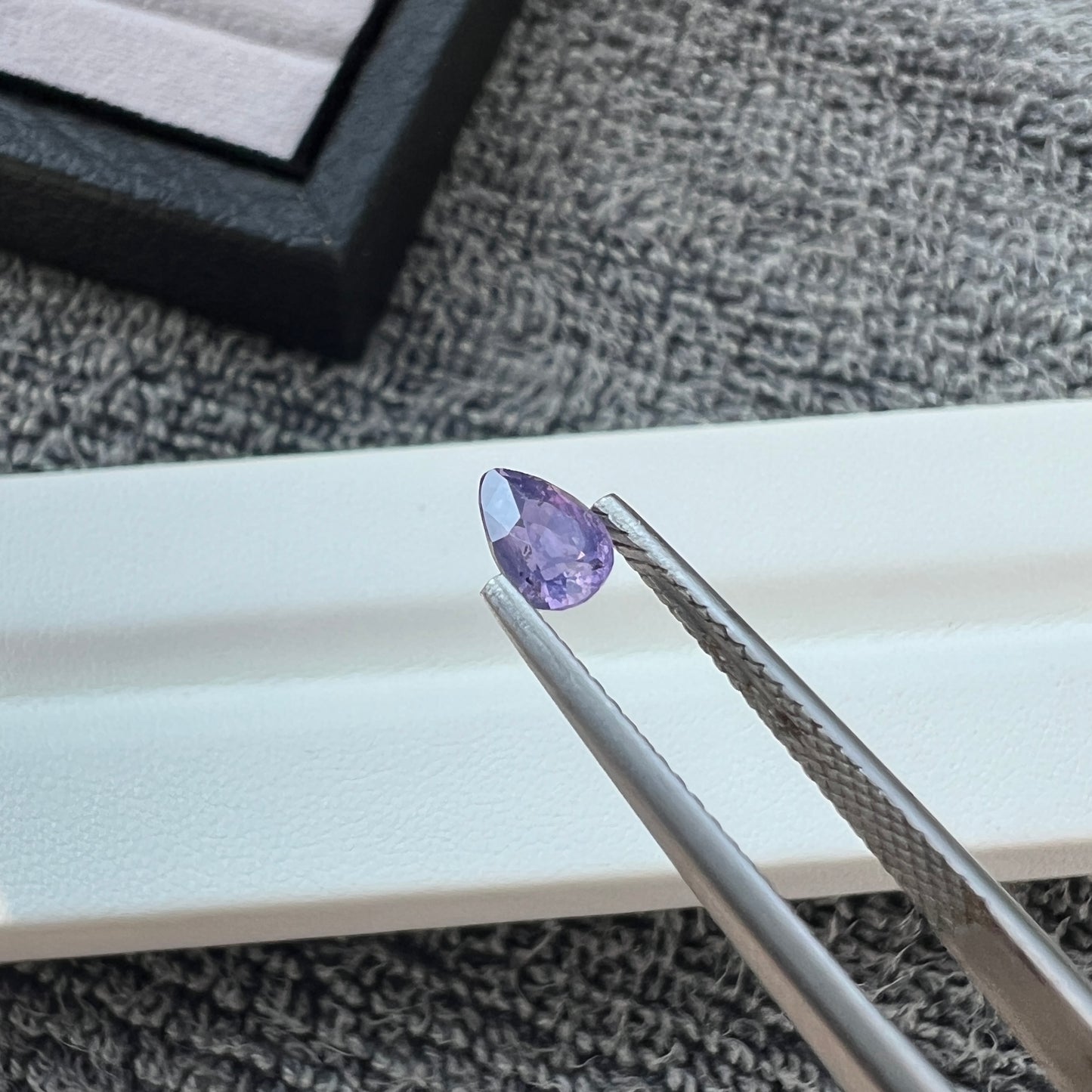 Opalescent purple Sapphire | Natural Sri lanka Ceylon Gemstone | Pear Shape