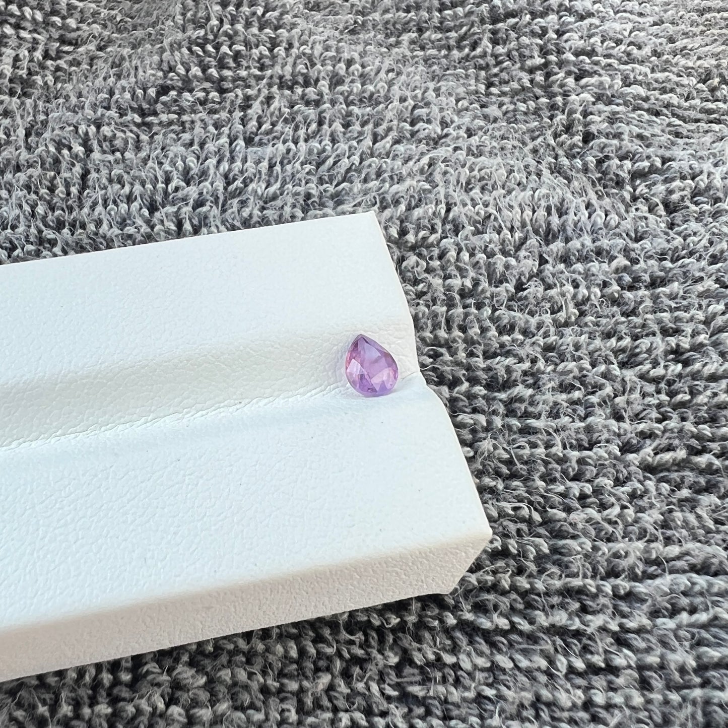 Opalescent Purple Sapphire | Natural Ceylon Gem | Pear Shape