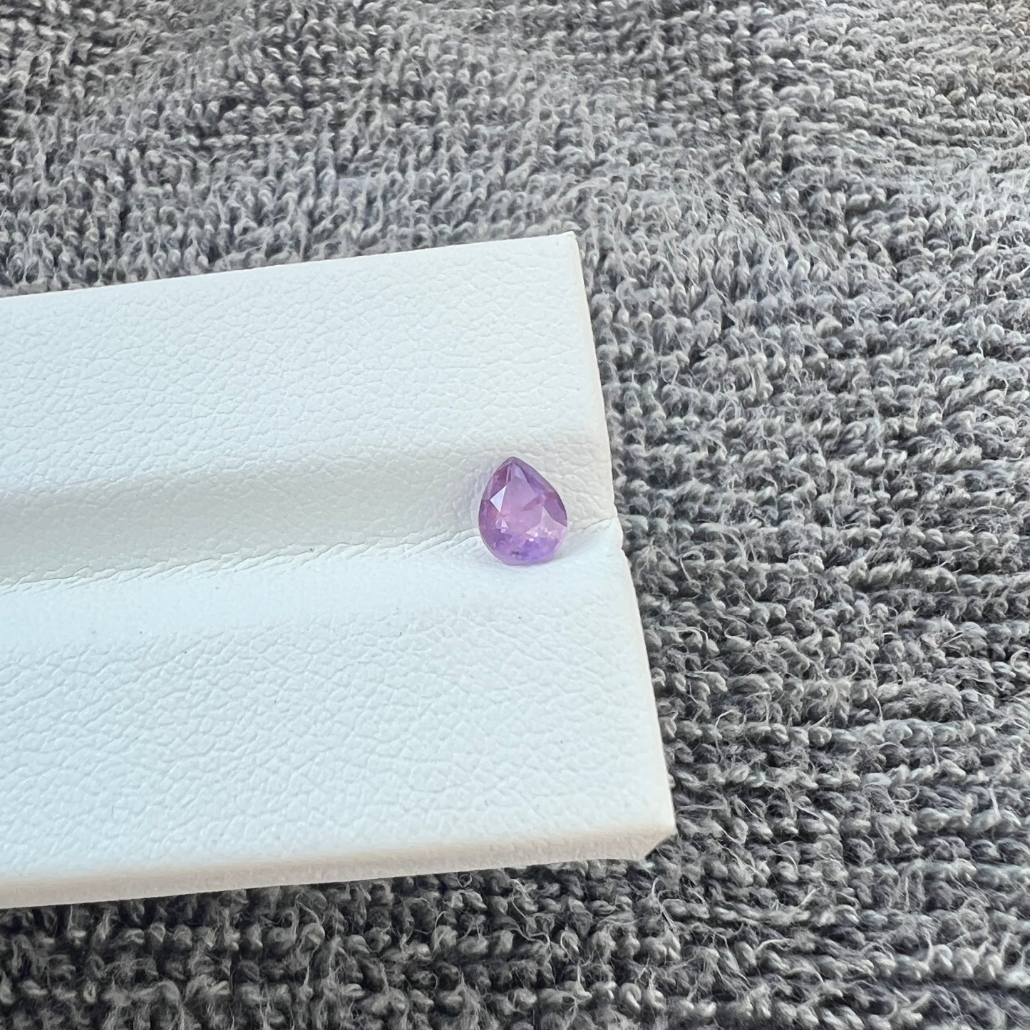 Opalescent Purple Sapphire | Natural Ceylon Gem | Pear Shape