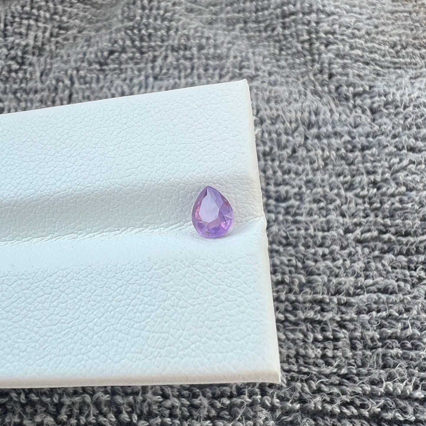 Opalescent Purple Sapphire | Natural Ceylon Gem | Pear Shape