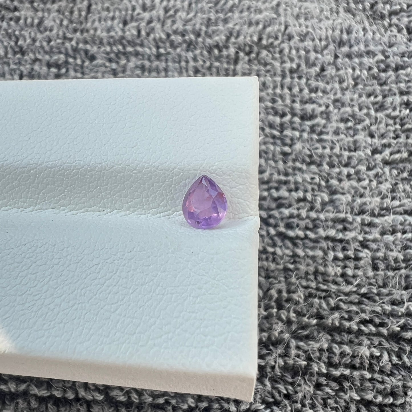 Opalescent Purple Sapphire | Natural Ceylon Gem | Pear Shape