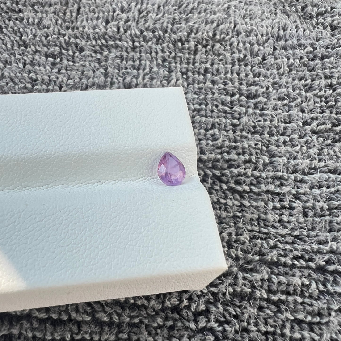 Opalescent Purple Sapphire | Natural Ceylon Gem | Pear Shape