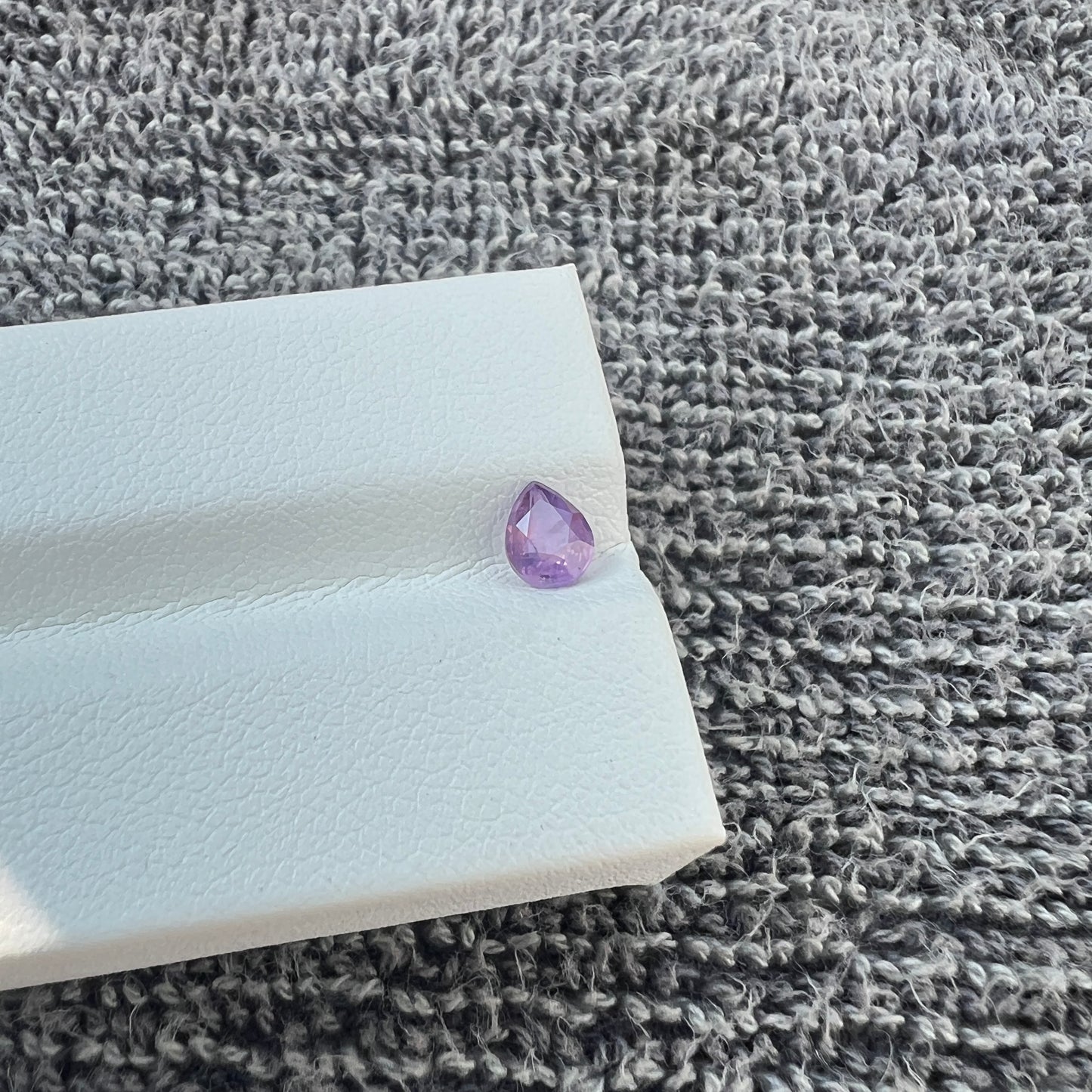 Opalescent Purple Sapphire | Natural Ceylon Gem | Pear Shape