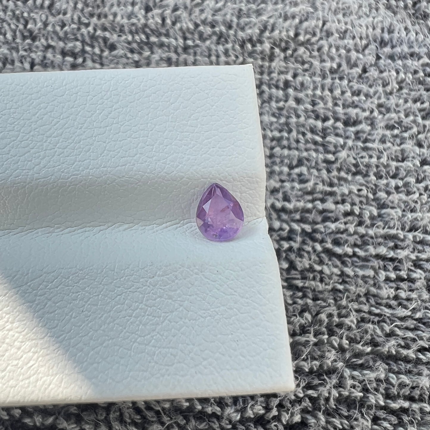 Opalescent Purple Sapphire | Natural Ceylon Gem | Pear Shape