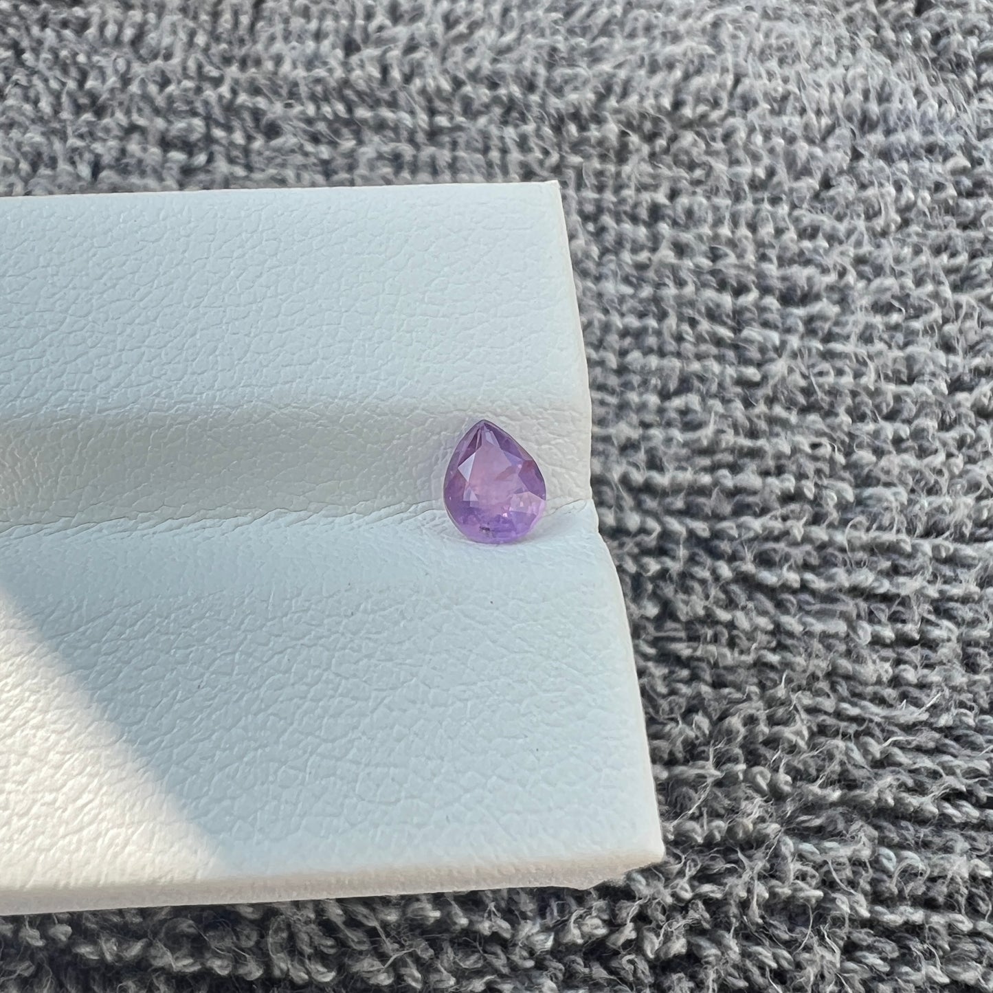 Opalescent Purple Sapphire | Natural Ceylon Gem | Pear Shape