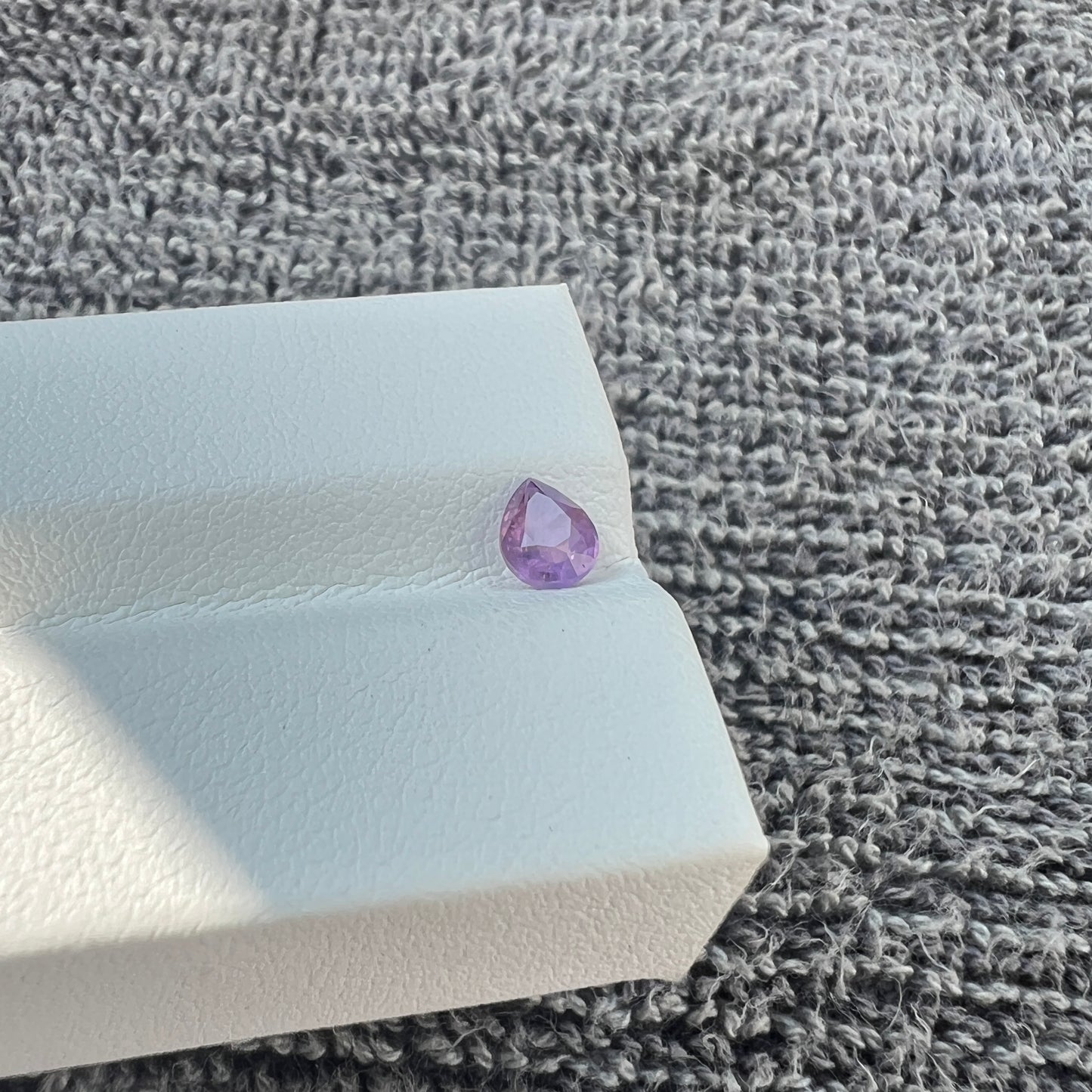 Opalescent Purple Sapphire | Natural Ceylon Gem | Pear Shape