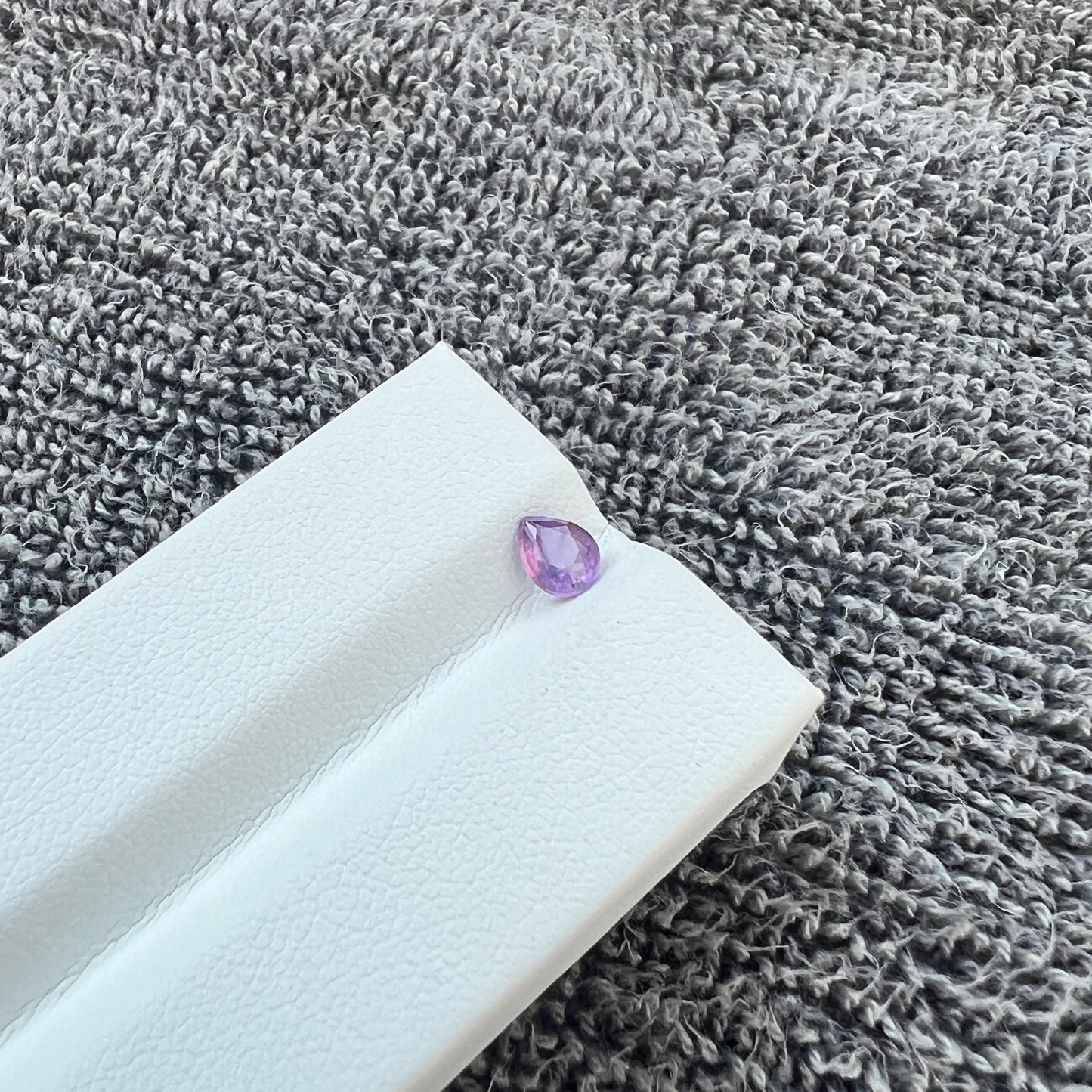 Opalescent Purple Sapphire | Natural Ceylon Gem | Pear Shape