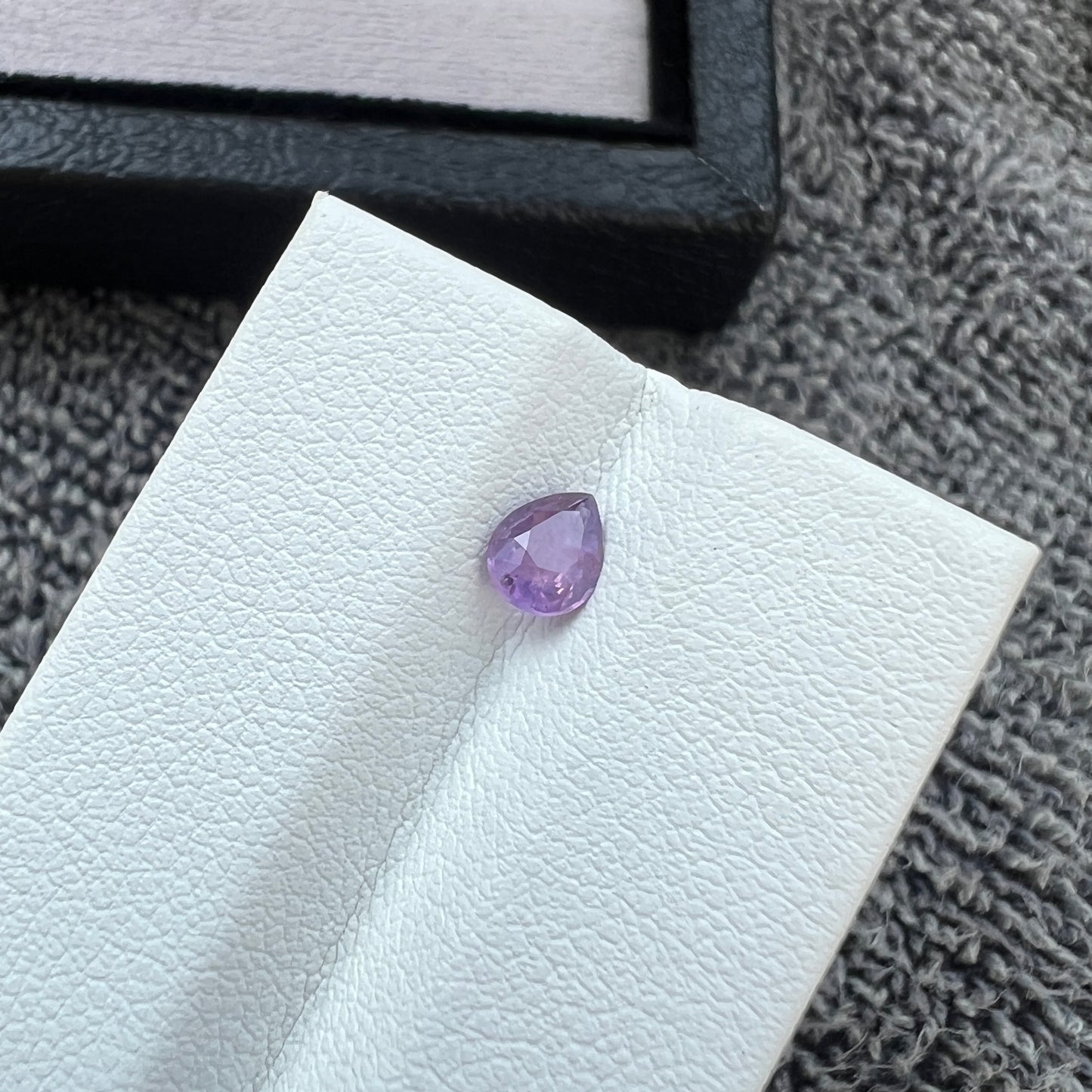 Opalescent Purple Sapphire | Natural Ceylon Gem | Pear Shape