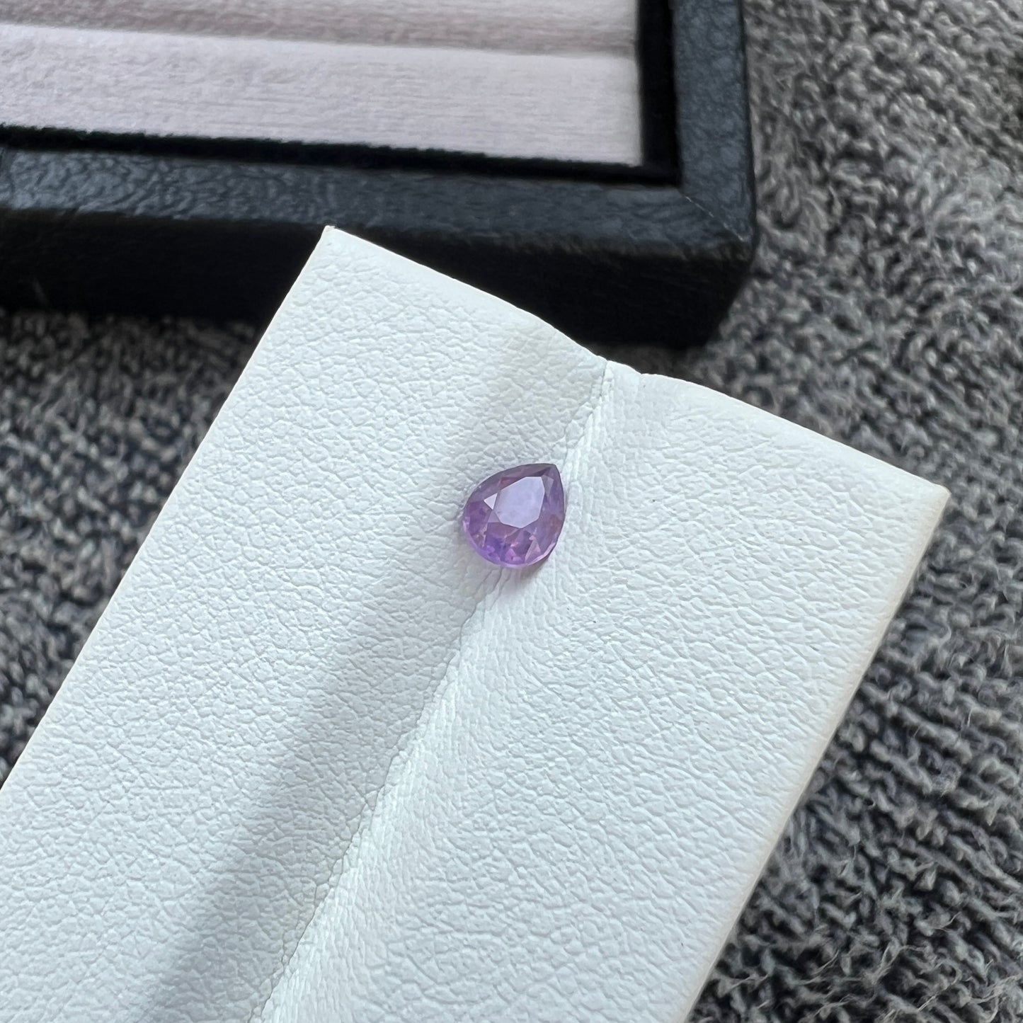 Opalescent Purple Sapphire | Natural Ceylon Gem | Pear Shape