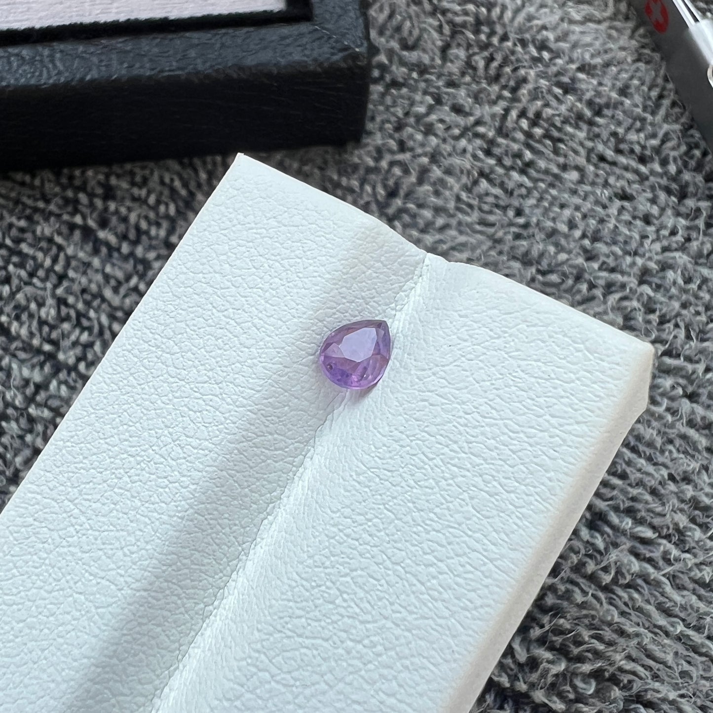 Opalescent Purple Sapphire | Natural Ceylon Gem | Pear Shape