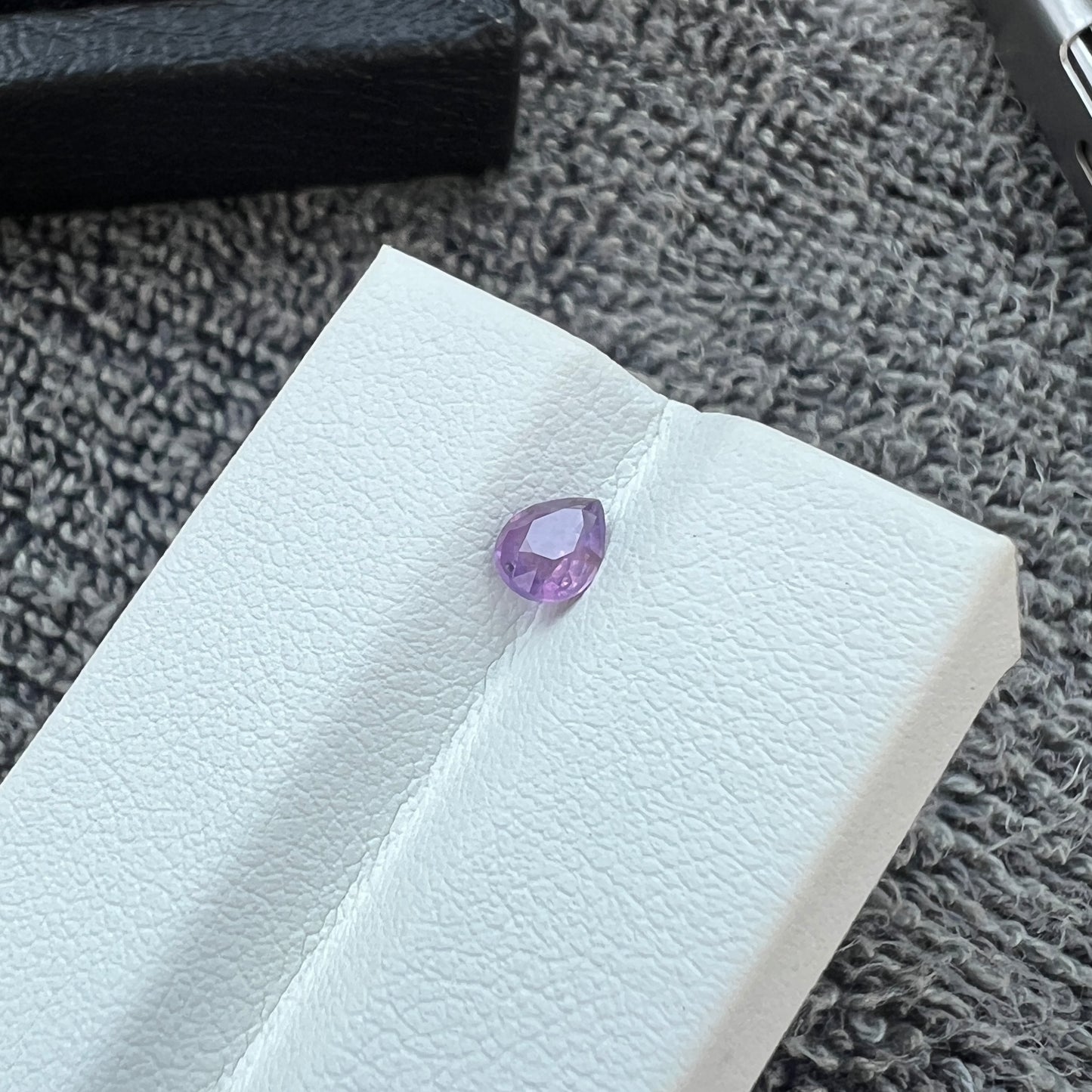 Opalescent Purple Sapphire | Natural Ceylon Gem | Pear Shape