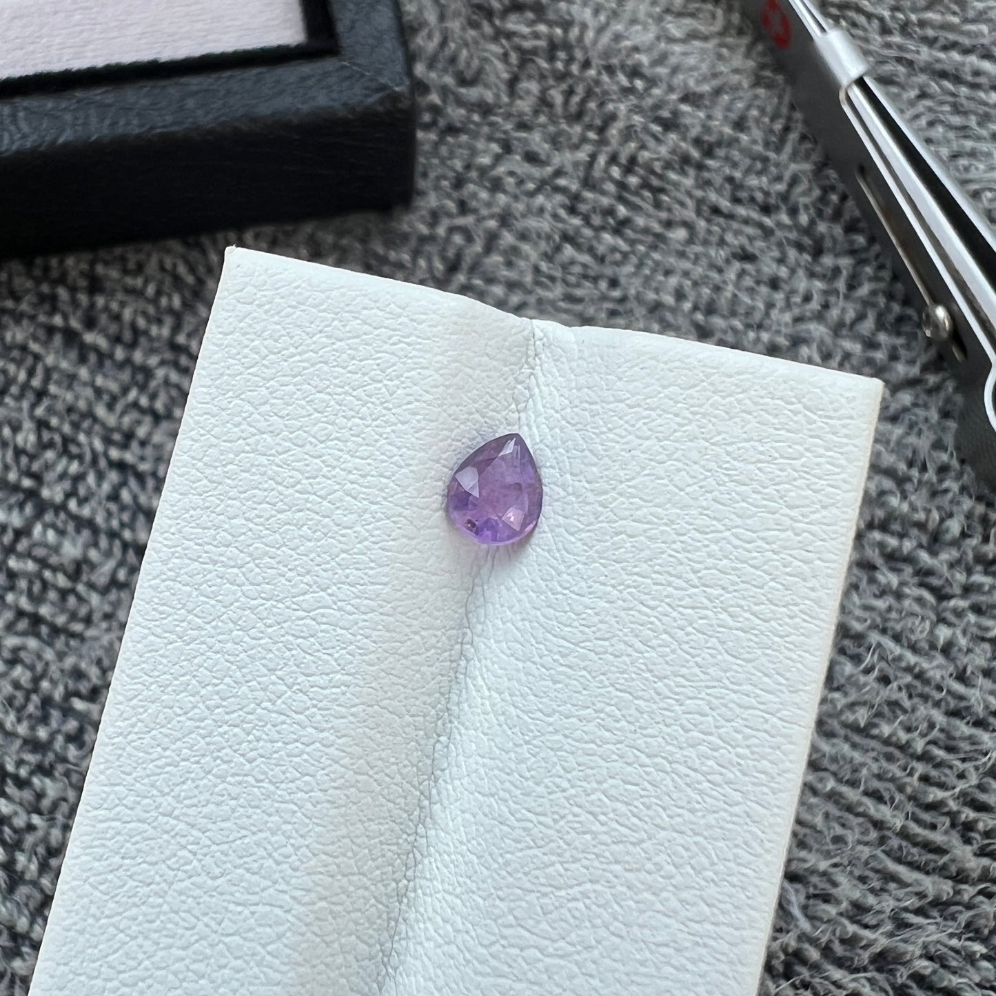 Opalescent Purple Sapphire | Natural Ceylon Gem | Pear Shape