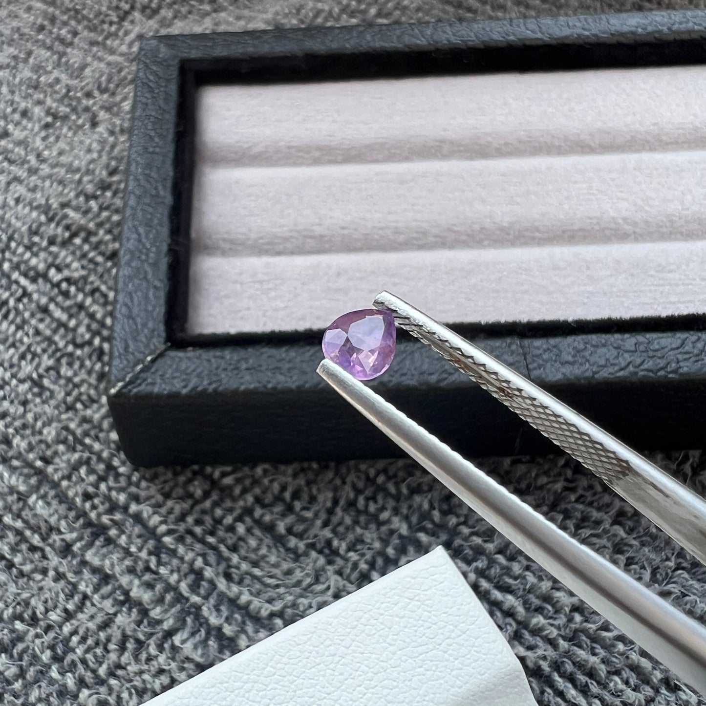 Opalescent Purple Sapphire | Natural Ceylon Gem | Pear Shape