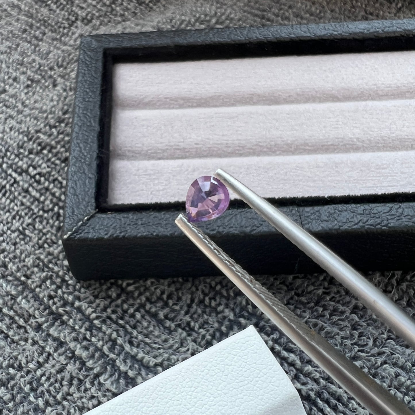 Opalescent Purple Sapphire | Natural Ceylon Gem | Pear Shape