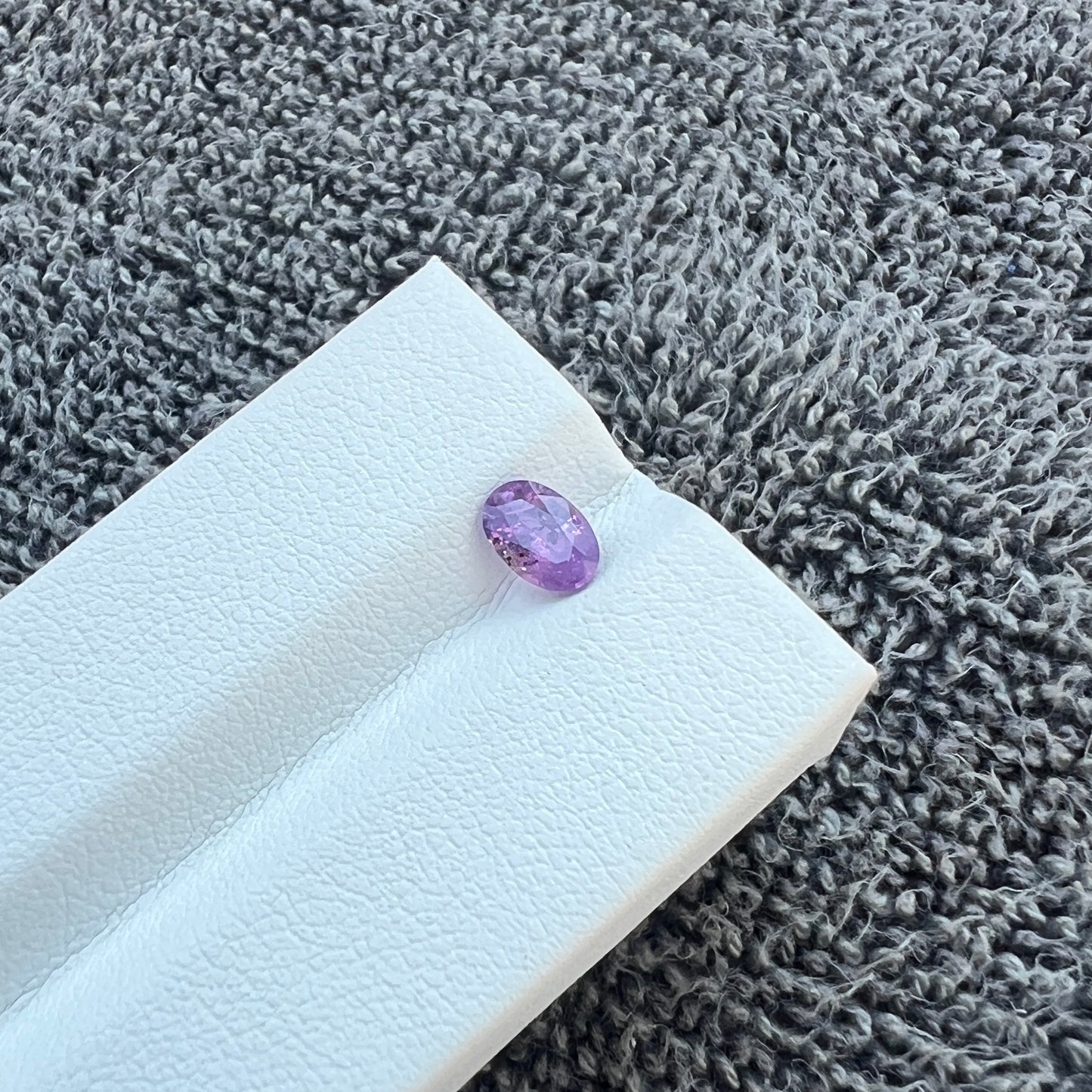 Opalescent Purple Sapphire | Natural Ceylon Sri Lanka Gemstone | Oval Cut | Untreated | Inclusions