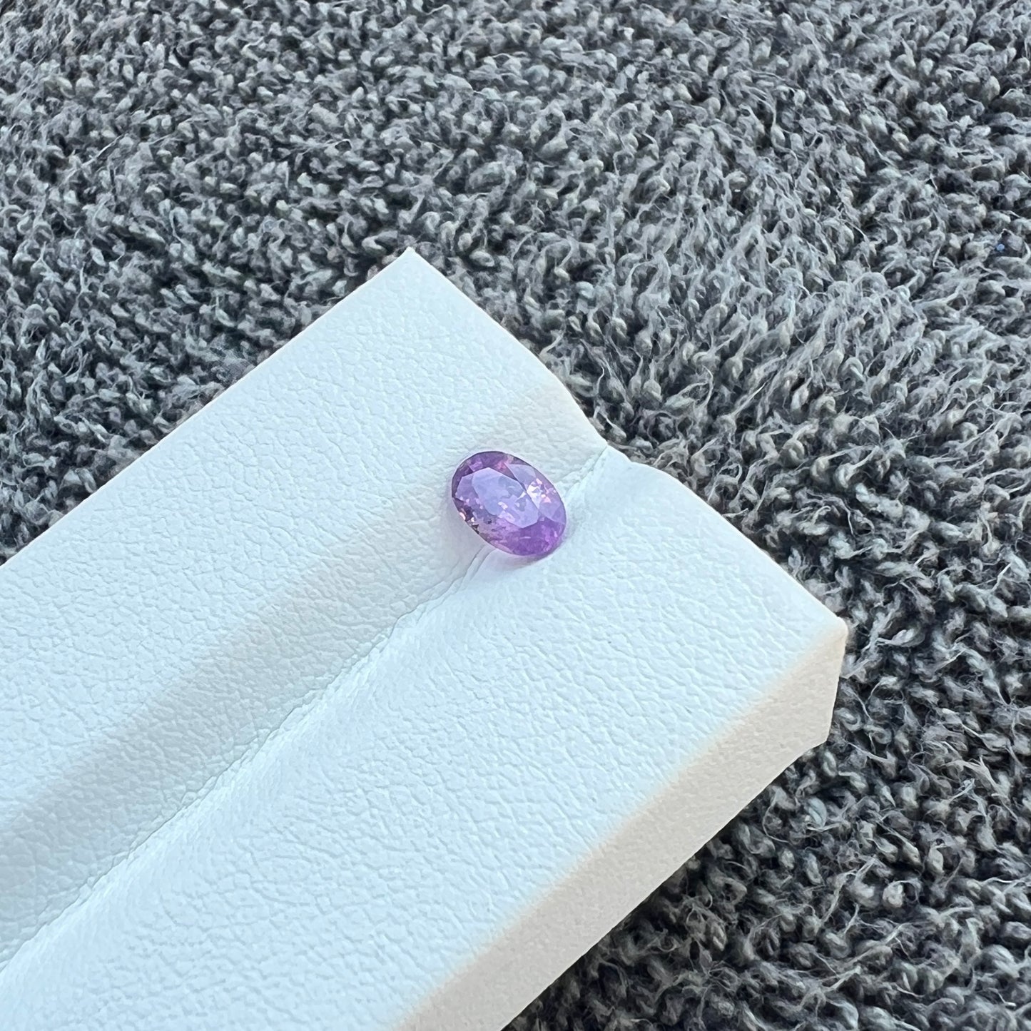 Opalescent Purple Sapphire | Natural Ceylon Sri Lanka Gemstone | Oval Cut | Untreated | Inclusions