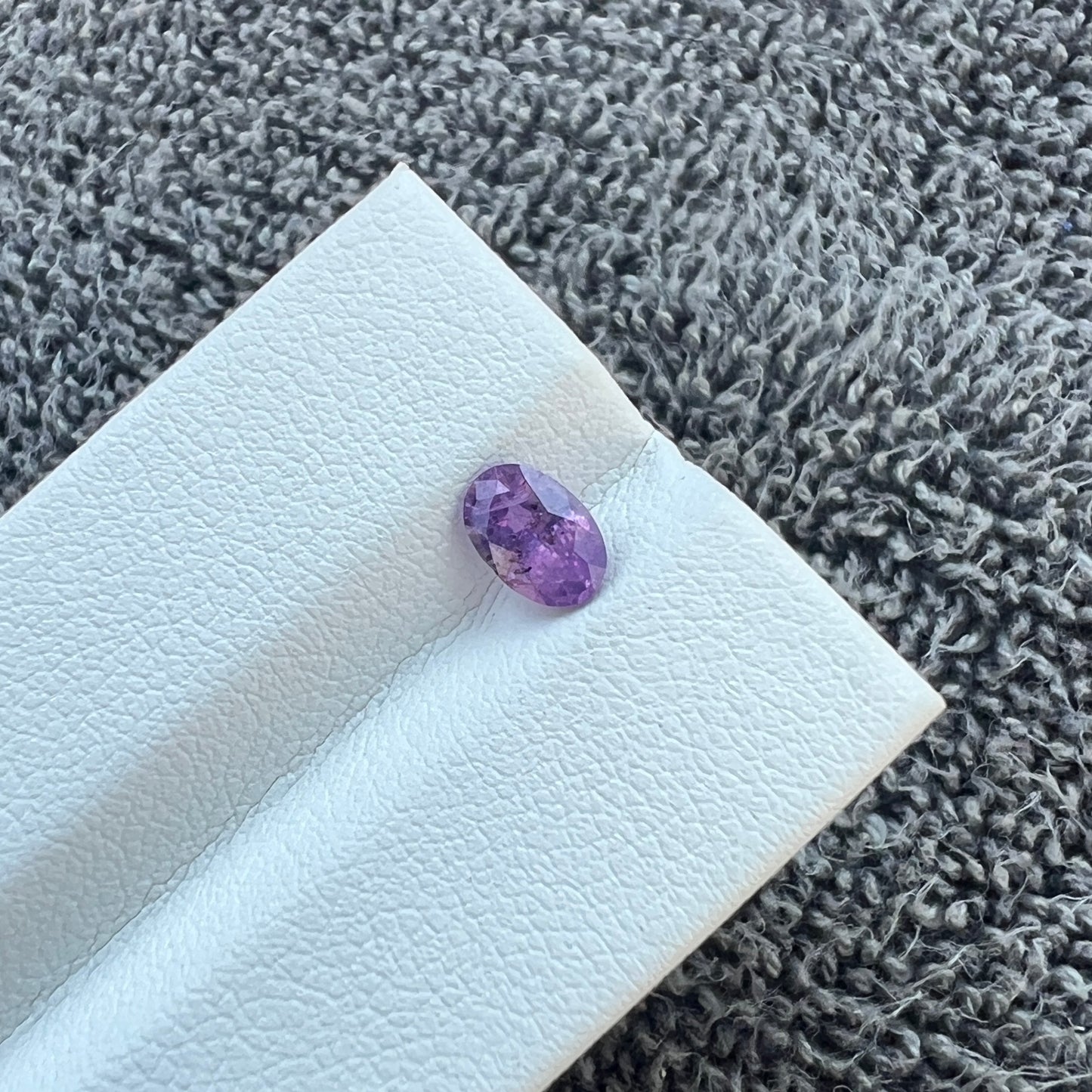 Opalescent Purple Sapphire | Natural Ceylon Sri Lanka Gemstone | Oval Cut | Untreated | Inclusions