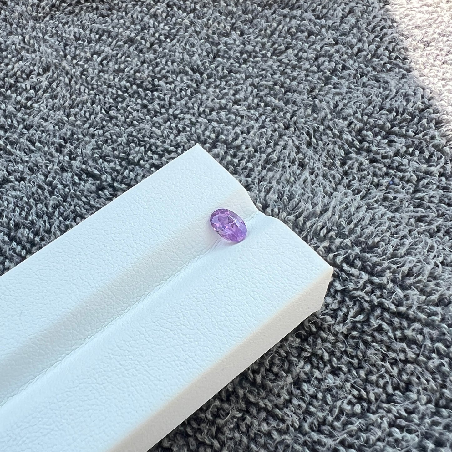 Opalescent Purple Sapphire | Natural Ceylon Sri Lanka Gemstone | Oval Cut | Untreated | Inclusions