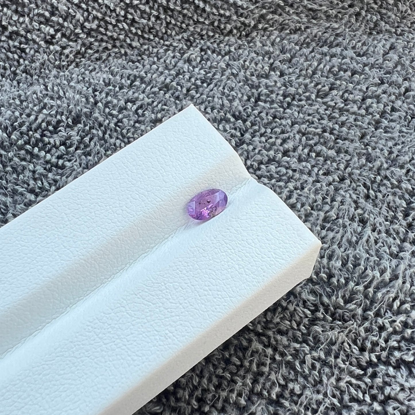 Opalescent Purple Sapphire | Natural Ceylon Sri Lanka Gemstone | Oval Cut | Untreated | Inclusions