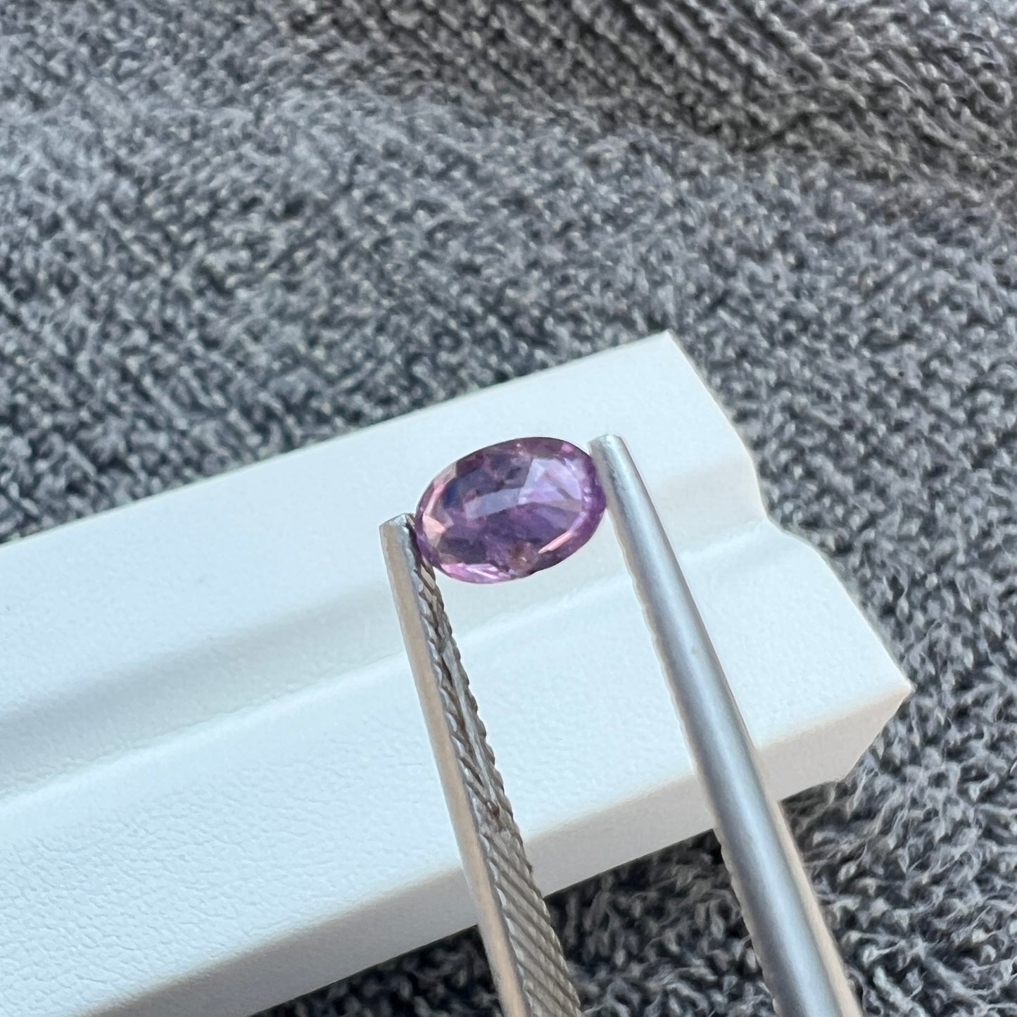 Opalescent Purple Sapphire | Natural Ceylon Sri Lanka Gemstone | Oval Cut | Untreated | Inclusions