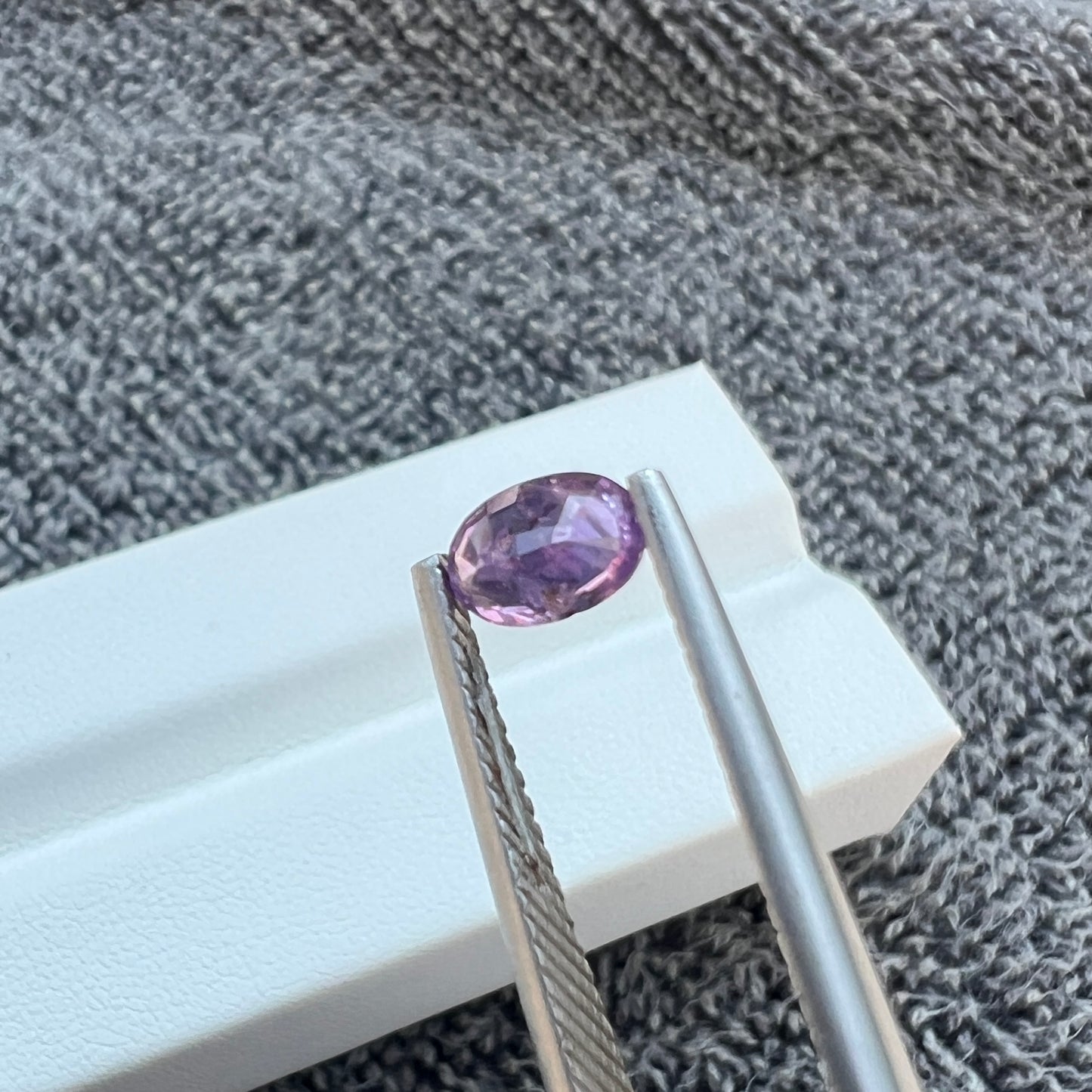 Opalescent Purple Sapphire | Natural Ceylon Sri Lanka Gemstone | Oval Cut | Untreated | Inclusions