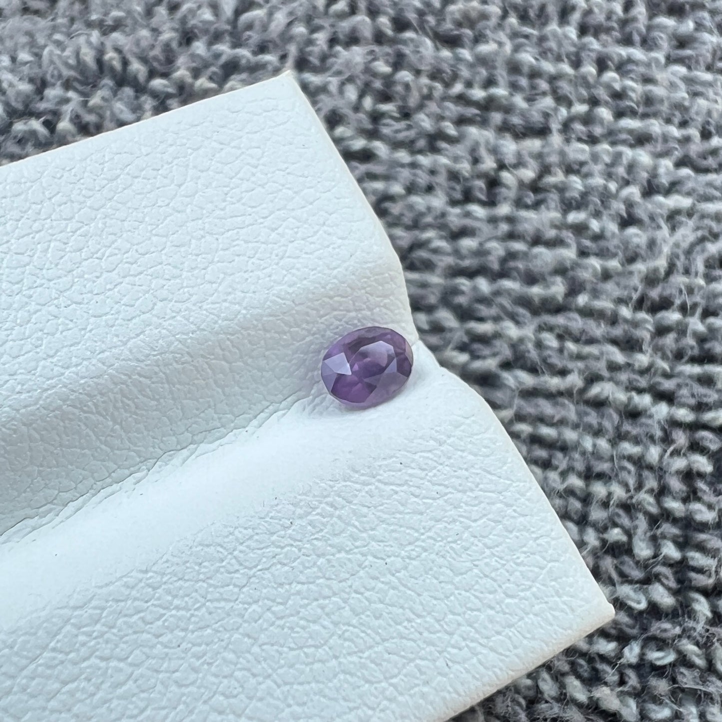 Natural Opalescent Purple Sapphire | Untreated Ceylon Gemstone | Oval Cut | Sri Lanka