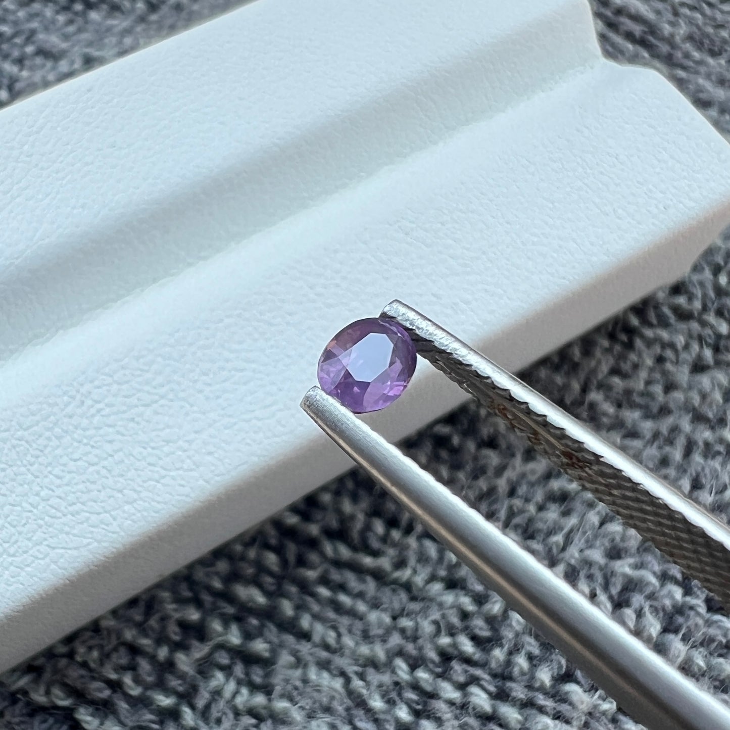 Natural Opalescent Purple Sapphire | Untreated Ceylon Gemstone | Oval Cut | Sri Lanka