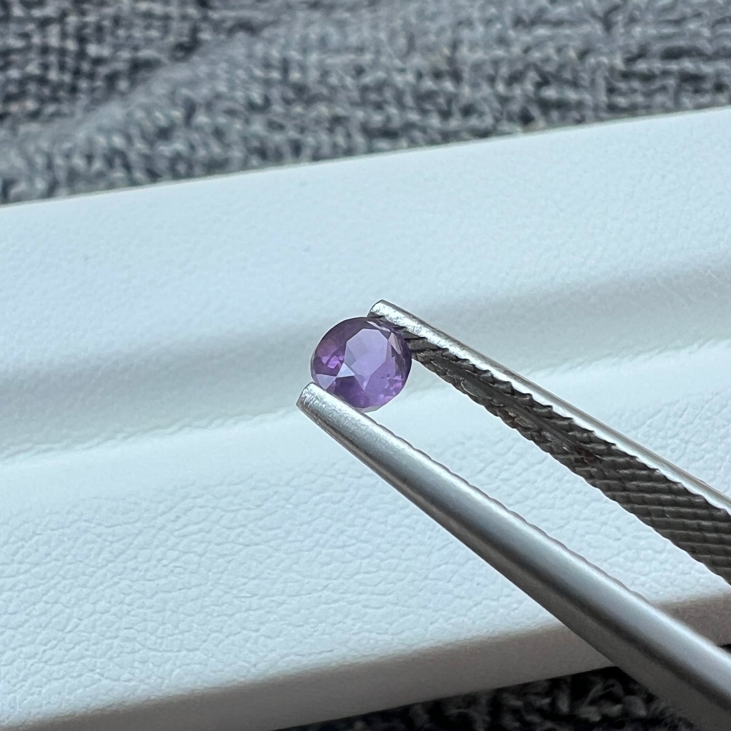 Natural Opalescent Purple Sapphire | Untreated Ceylon Gemstone | Oval Cut | Sri Lanka