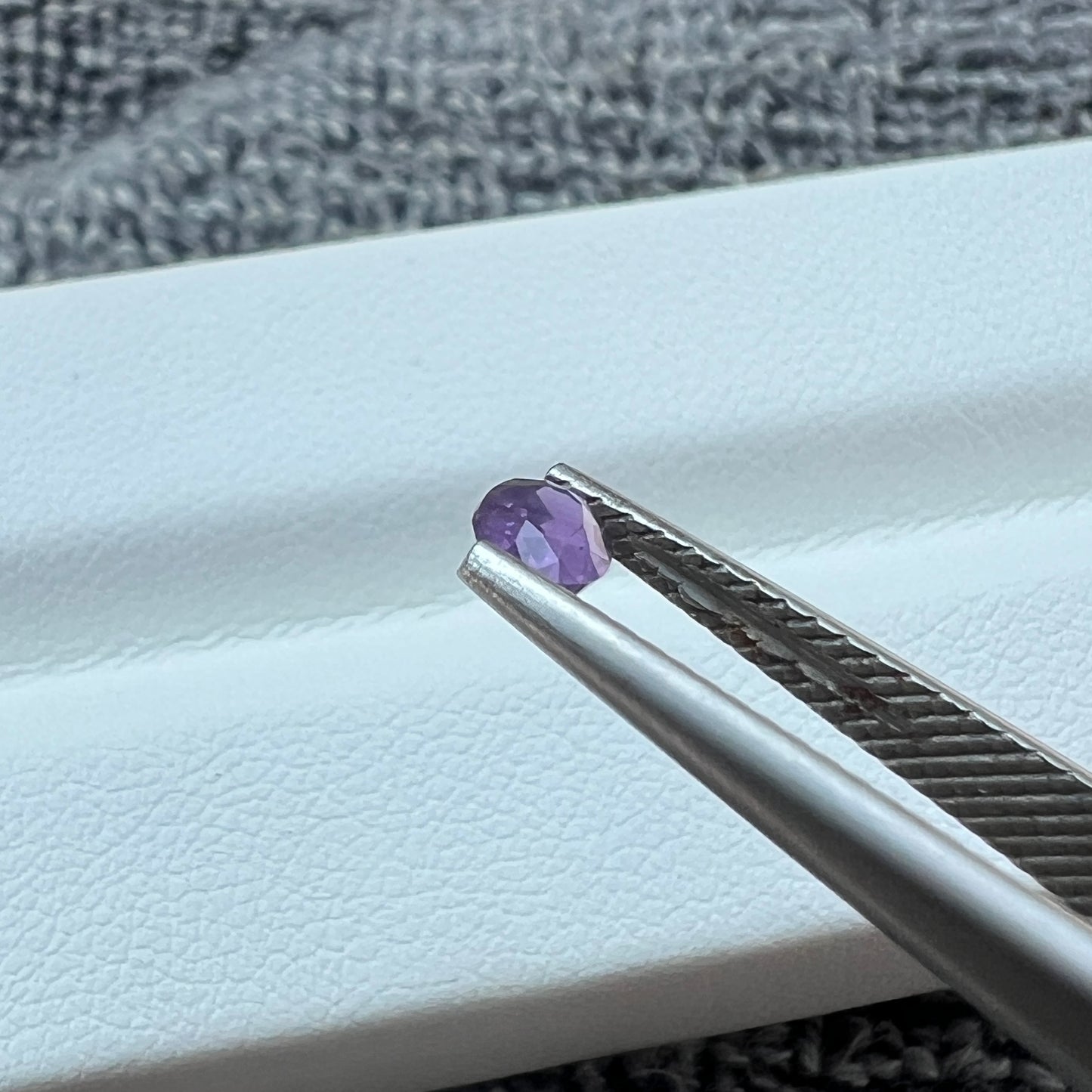 Natural Opalescent Purple Sapphire | Untreated Ceylon Gemstone | Oval Cut | Sri Lanka