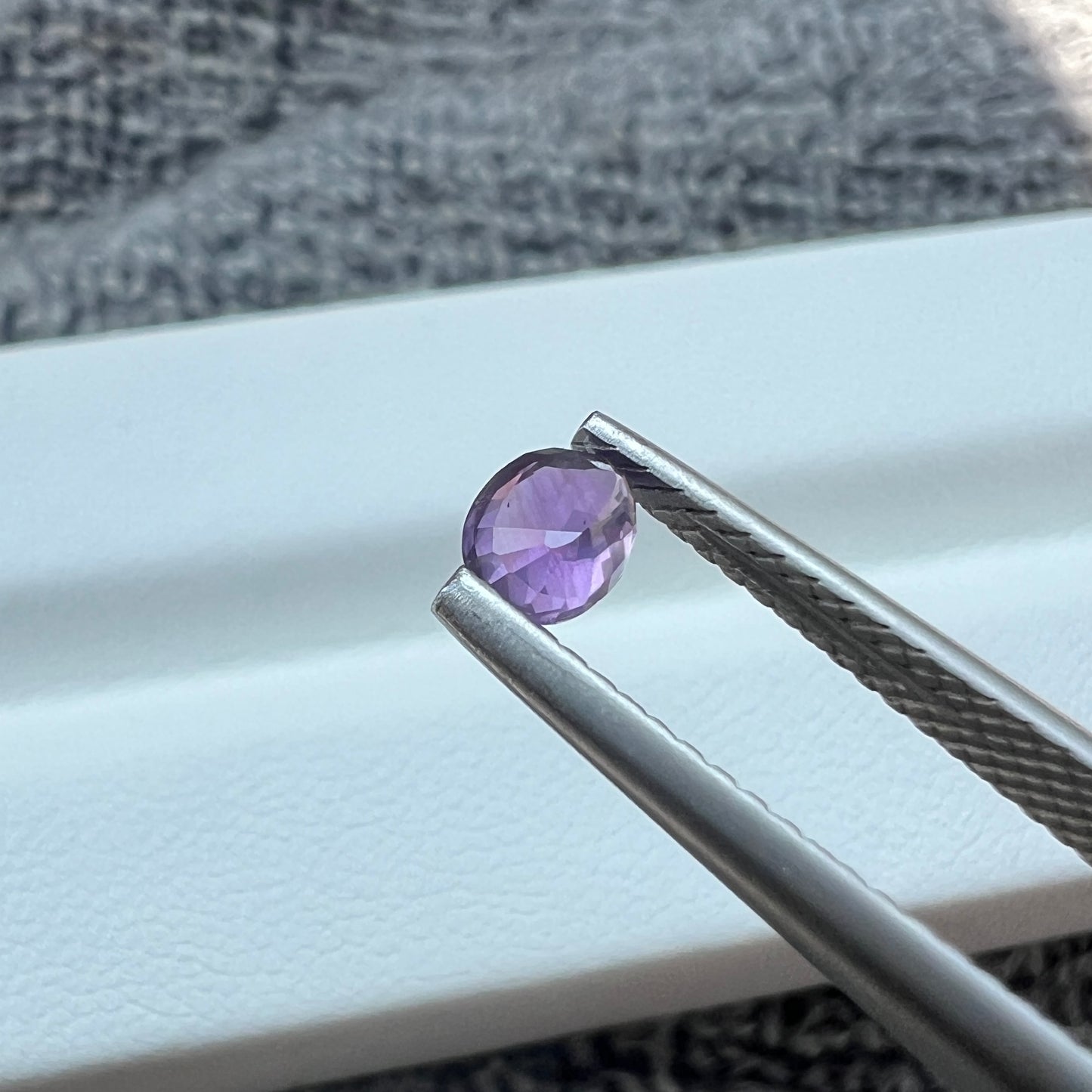 Natural Opalescent Purple Sapphire | Untreated Ceylon Gemstone | Oval Cut | Sri Lanka