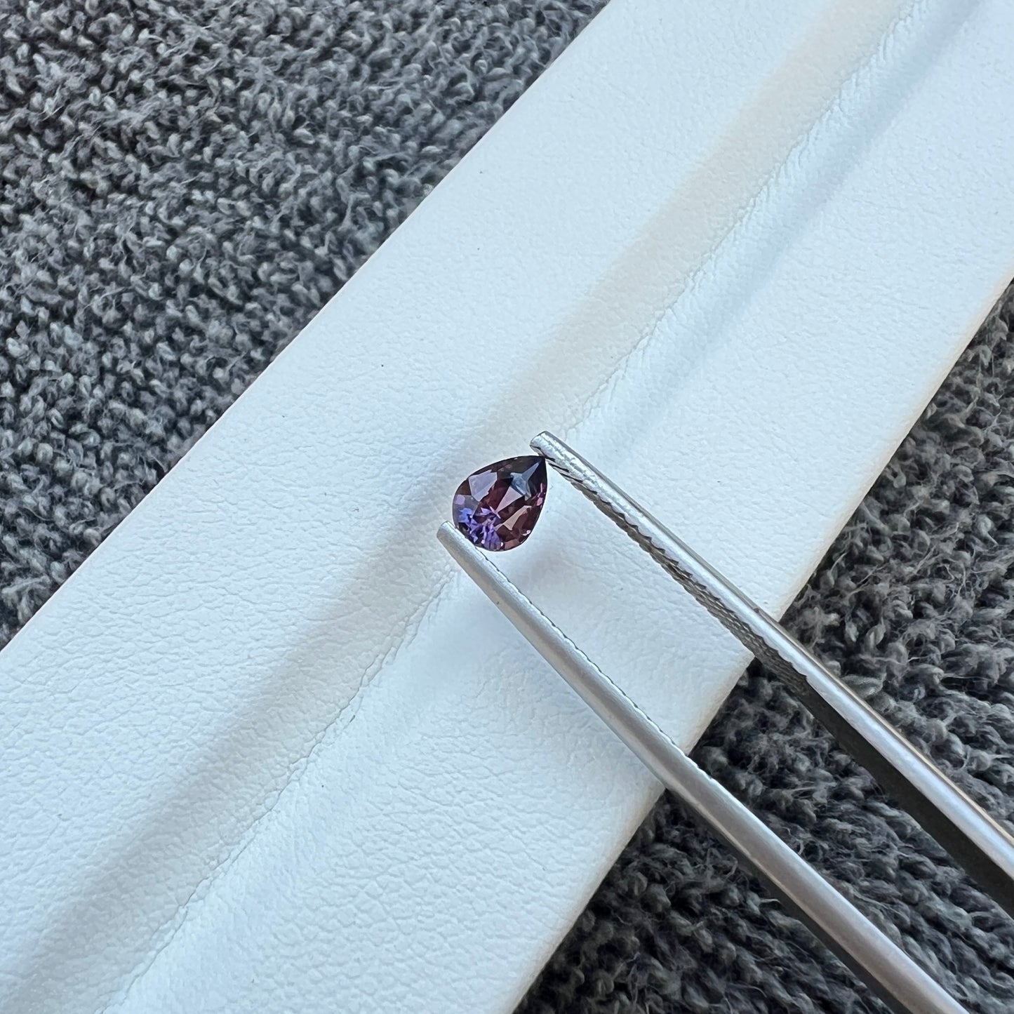 Natural Purple Sapphire | Finest Ceylon Gemstone | Exceptional Quality & Pear Shape