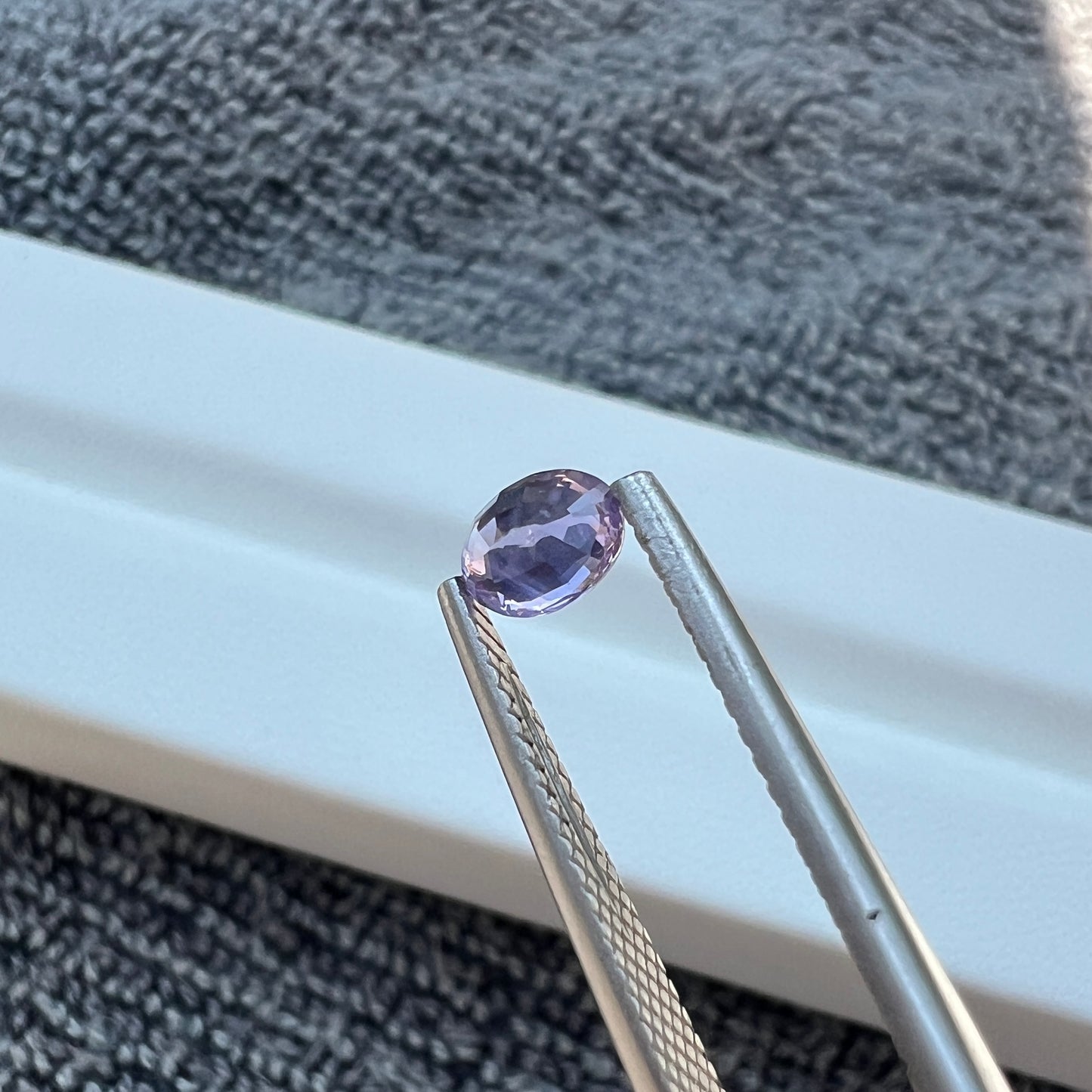 Opalescent Purple Sapphire | Natural Ceylon Sri Lanka Gemstone | Oval Cut | Untreated | Oval Shape