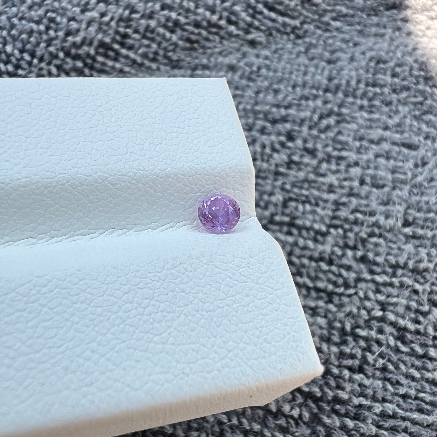 Opalescent Purple Sapphire | Natural Ceylon Sri Lanka Gemstone | Untreated Round - Cut | Brilliant Luster & Unique Glow