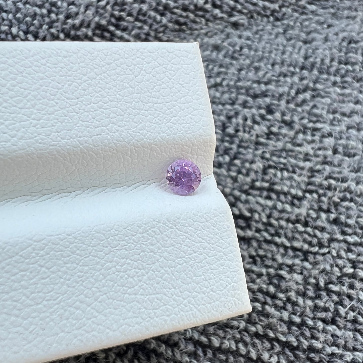 Opalescent Purple Sapphire | Natural Ceylon Sri Lanka Gemstone | Untreated Round - Cut | Brilliant Luster & Unique Glow