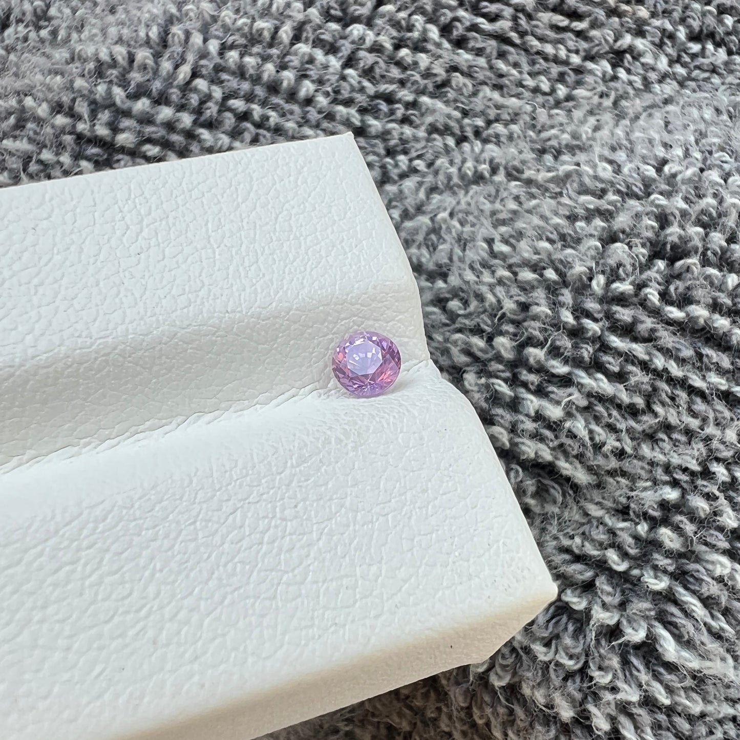 Opalescent Purple Sapphire | Natural Ceylon Sri Lanka Gemstone | Untreated Round - Cut | Brilliant Luster & Unique Glow