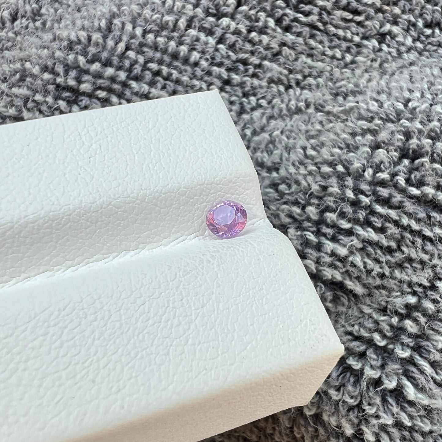 Opalescent Purple Sapphire | Natural Ceylon Sri Lanka Gemstone | Untreated Round - Cut | Brilliant Luster & Unique Glow