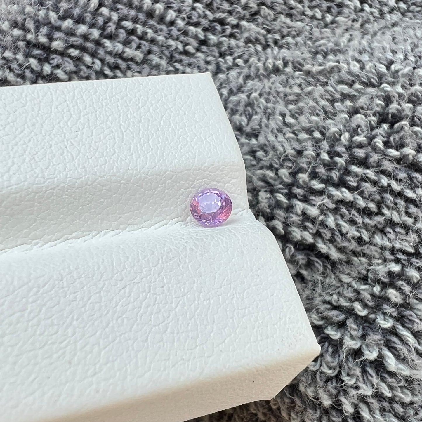 Opalescent Purple Sapphire | Natural Ceylon Sri Lanka Gemstone | Untreated Round - Cut | Brilliant Luster & Unique Glow