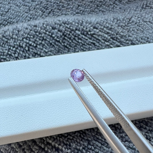 Opalescent Purple Sapphire | Natural Ceylon Sri Lanka Gemstone | Untreated Round - Cut | Brilliant Luster & Unique Glow