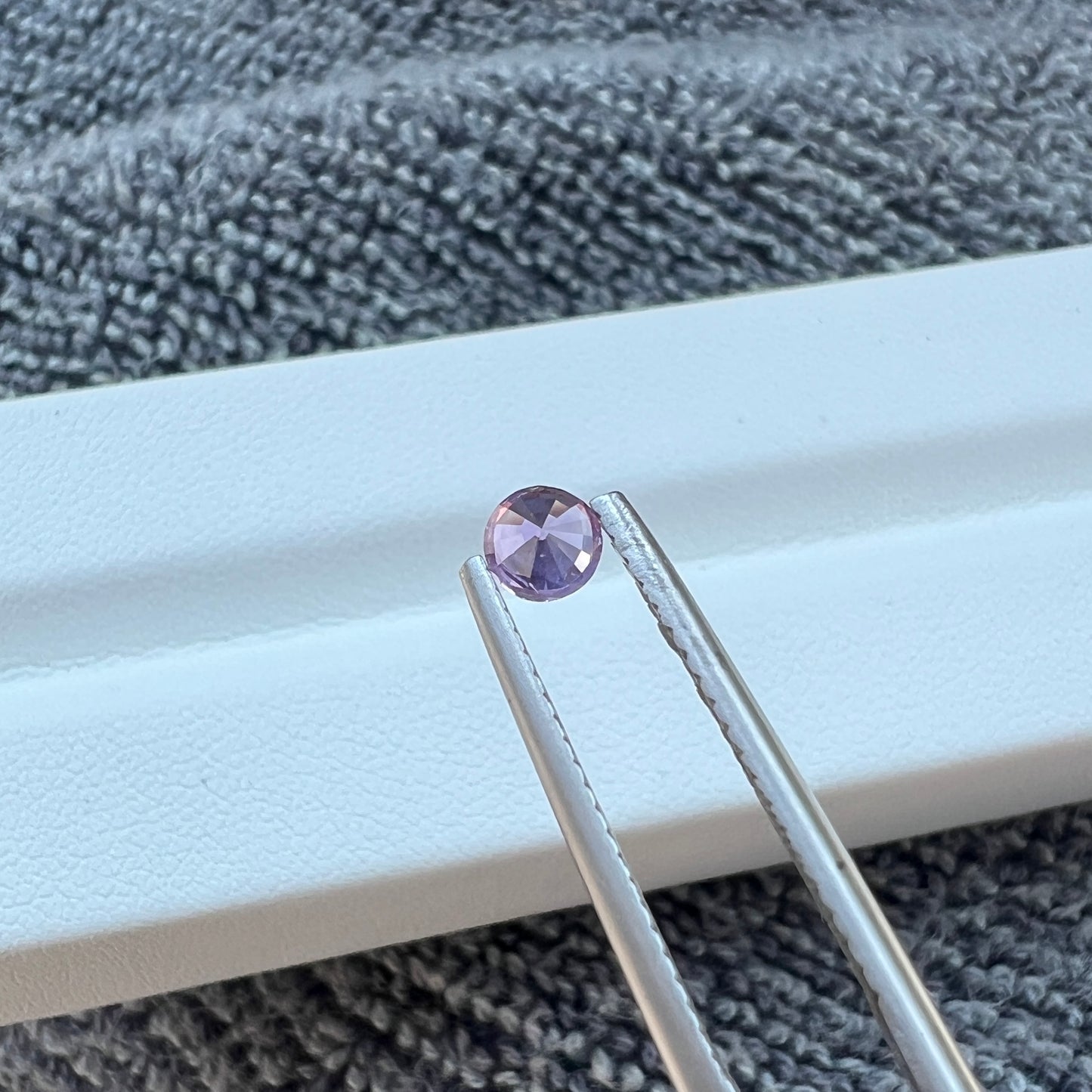 Opalescent Purple Sapphire | Natural Ceylon Sri Lanka Gemstone | Untreated Round - Cut | Brilliant Luster & Unique Glow