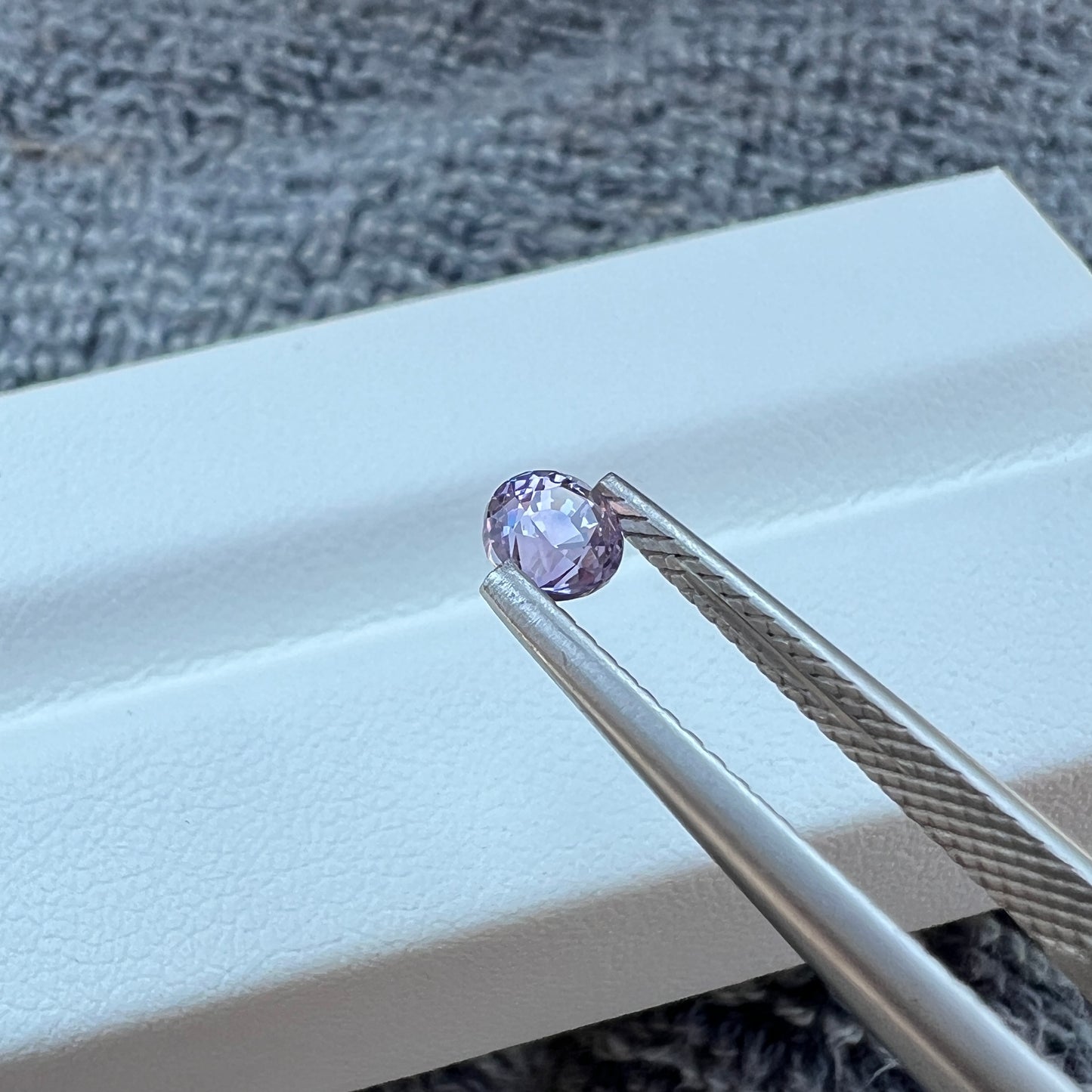 Opalescent Purple Sapphire | Natural Ceylon Sri Lanka Gemstone | Untreated Round Cut | Radiant Luster & Mesmerizing Glow