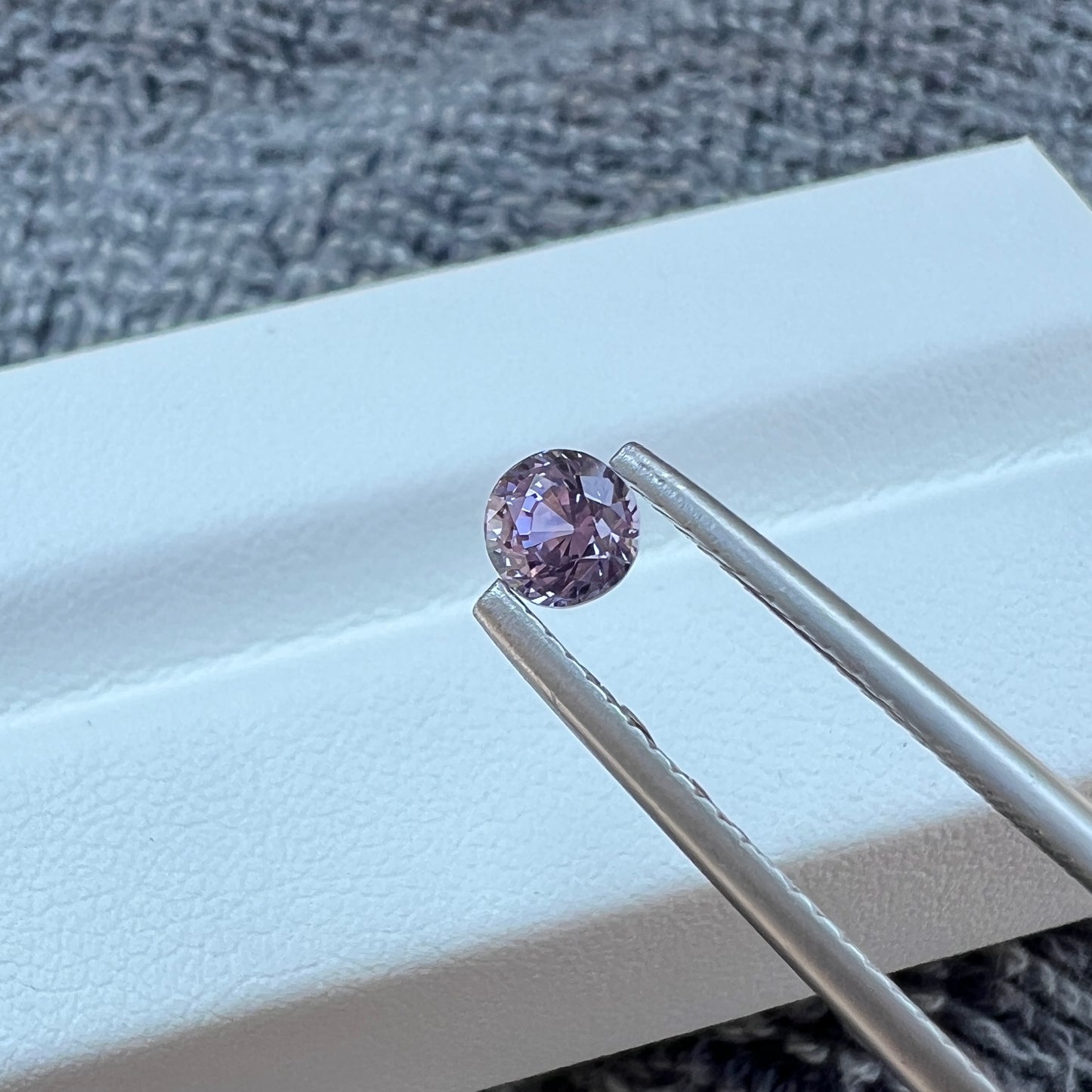 Opalescent Purple Sapphire | Natural Ceylon Sri Lanka Gemstone | Untreated Round Cut | Radiant Luster & Mesmerizing Glow