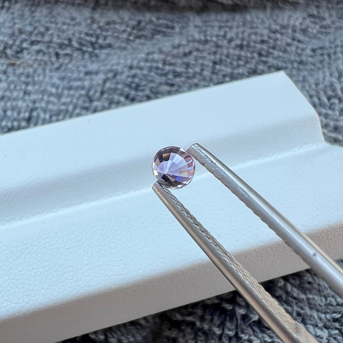 Opalescent Purple Sapphire | Natural Ceylon Sri Lanka Gemstone | Untreated Round Cut | Radiant Luster & Mesmerizing Glow